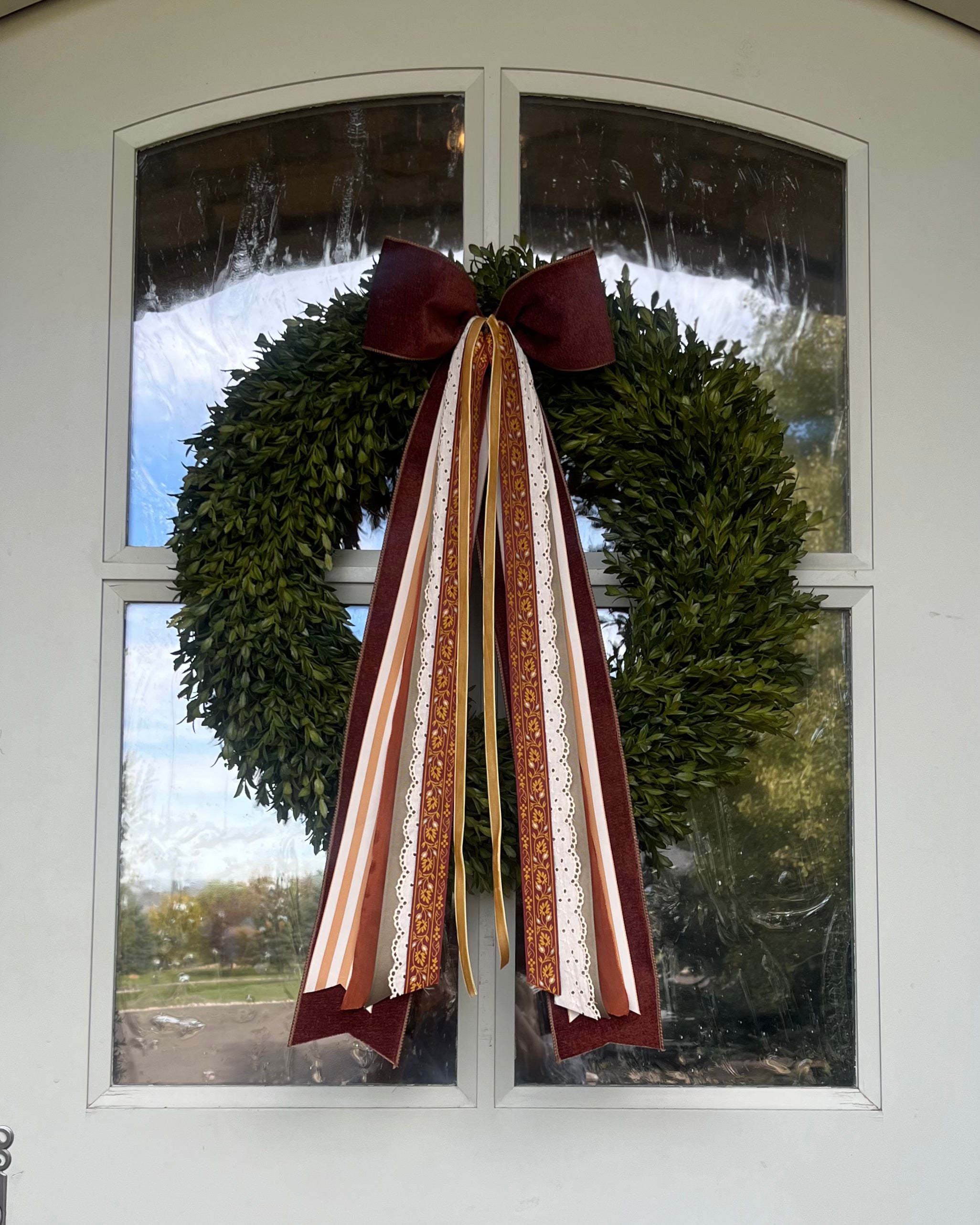 Golden Harvest Wreath Ribbon
