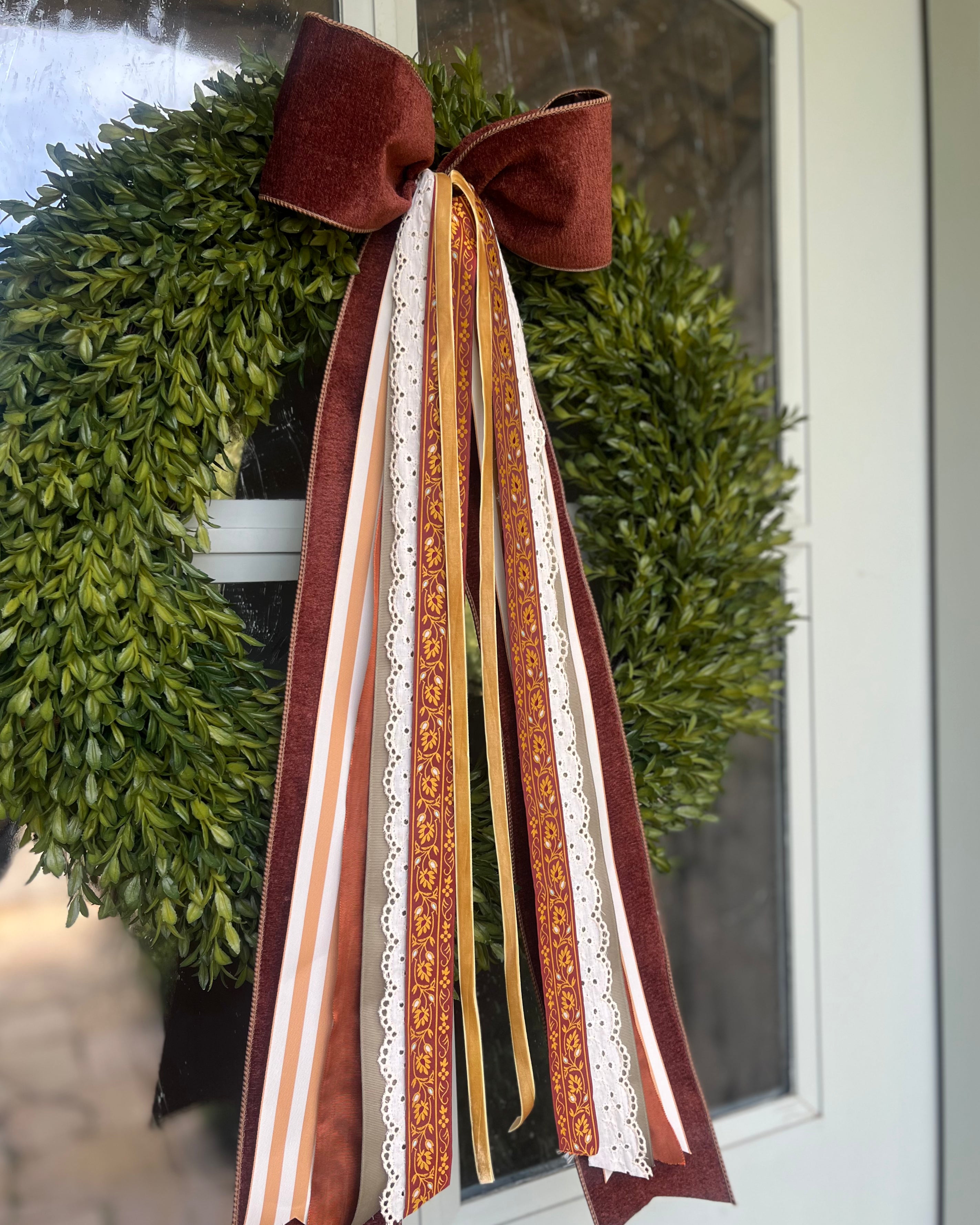 Golden Harvest Wreath Ribbon