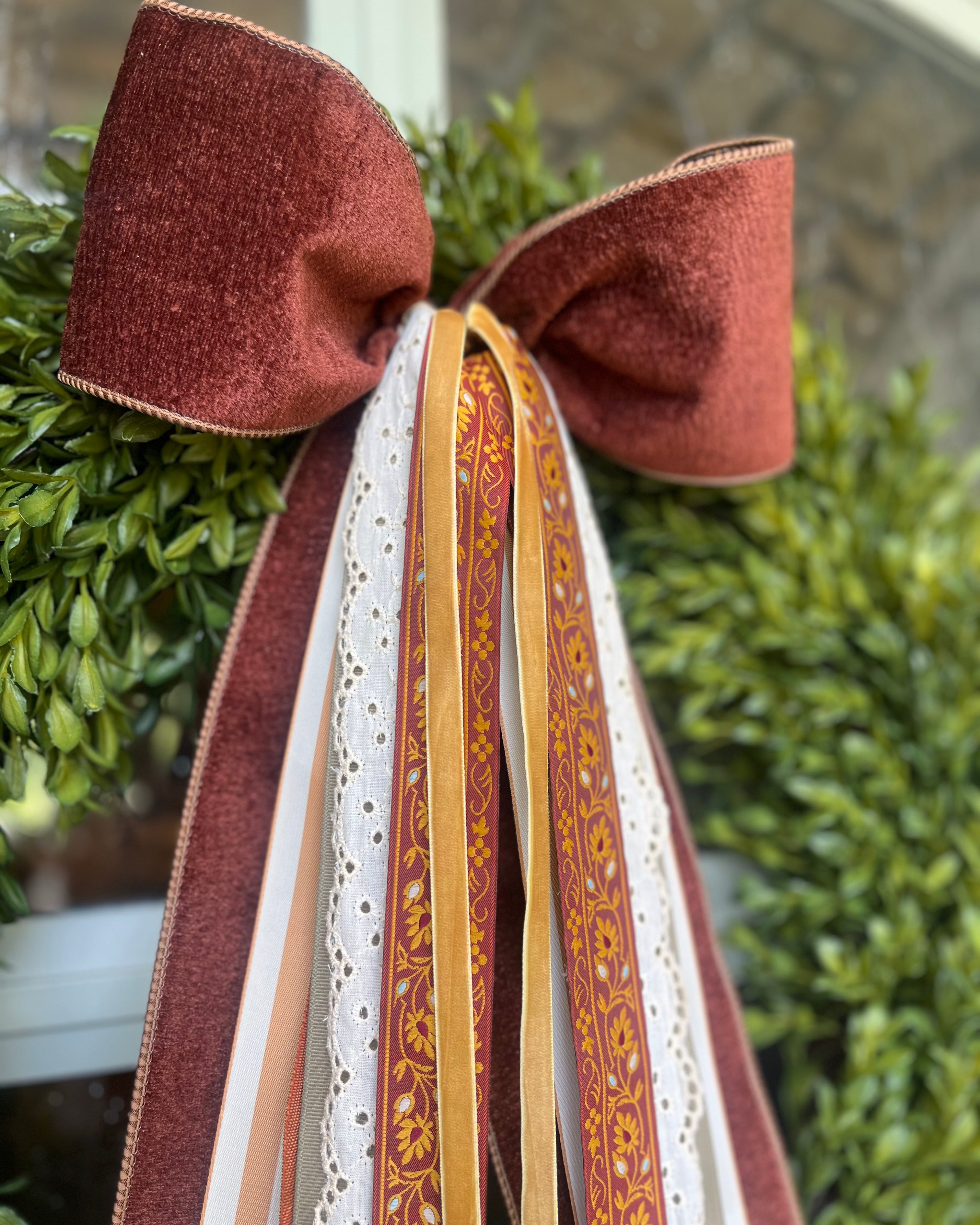 Golden Harvest Wreath Ribbon