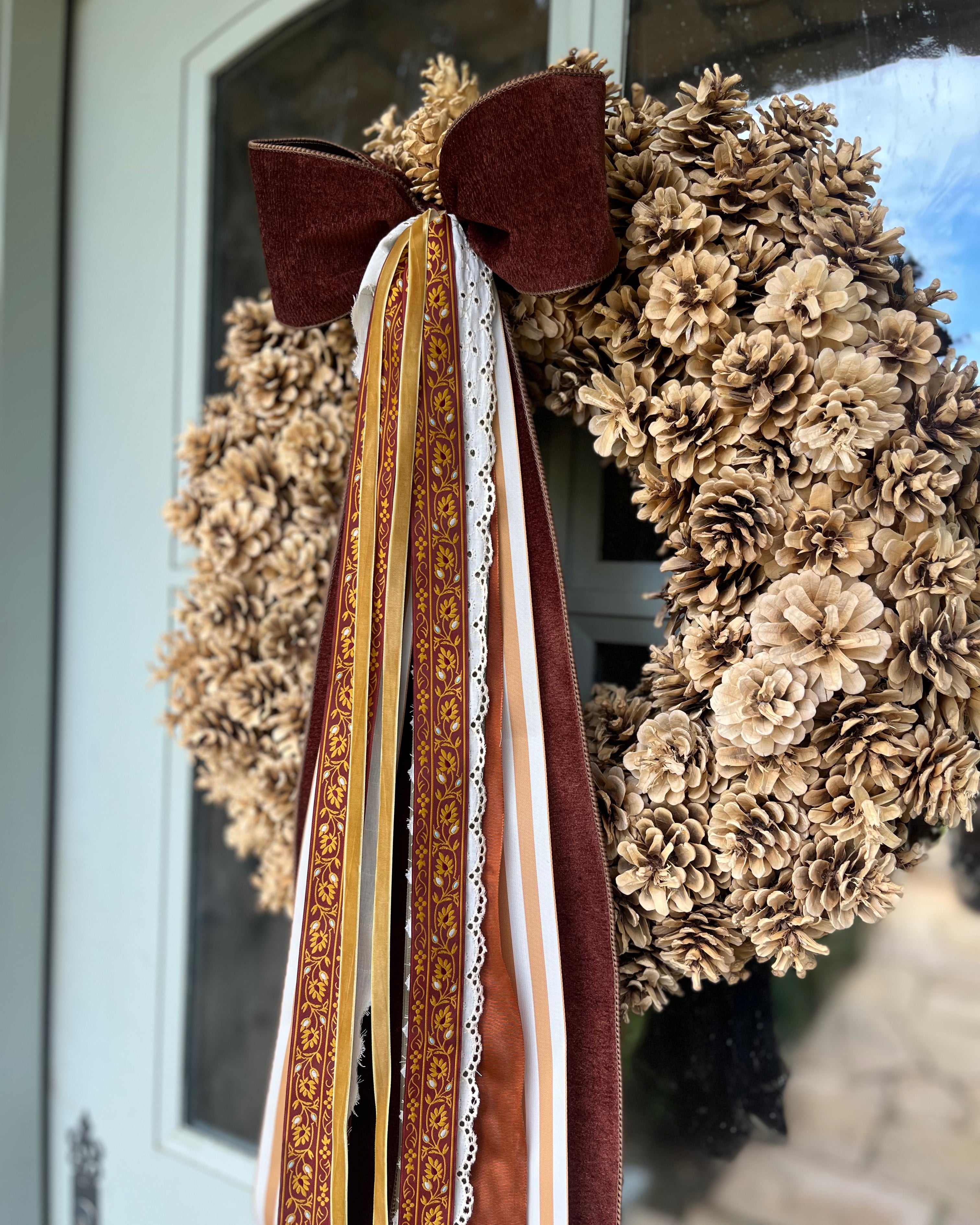 Golden Harvest Wreath Ribbon