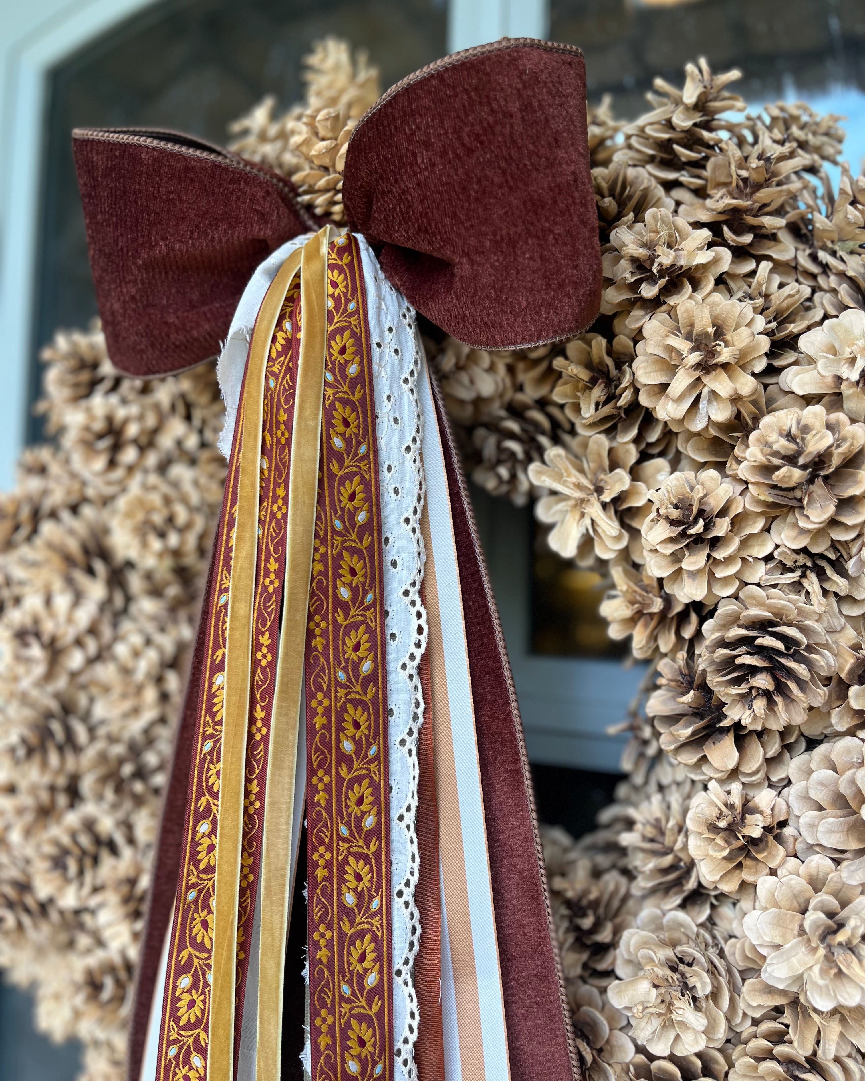Golden Harvest Wreath Ribbon