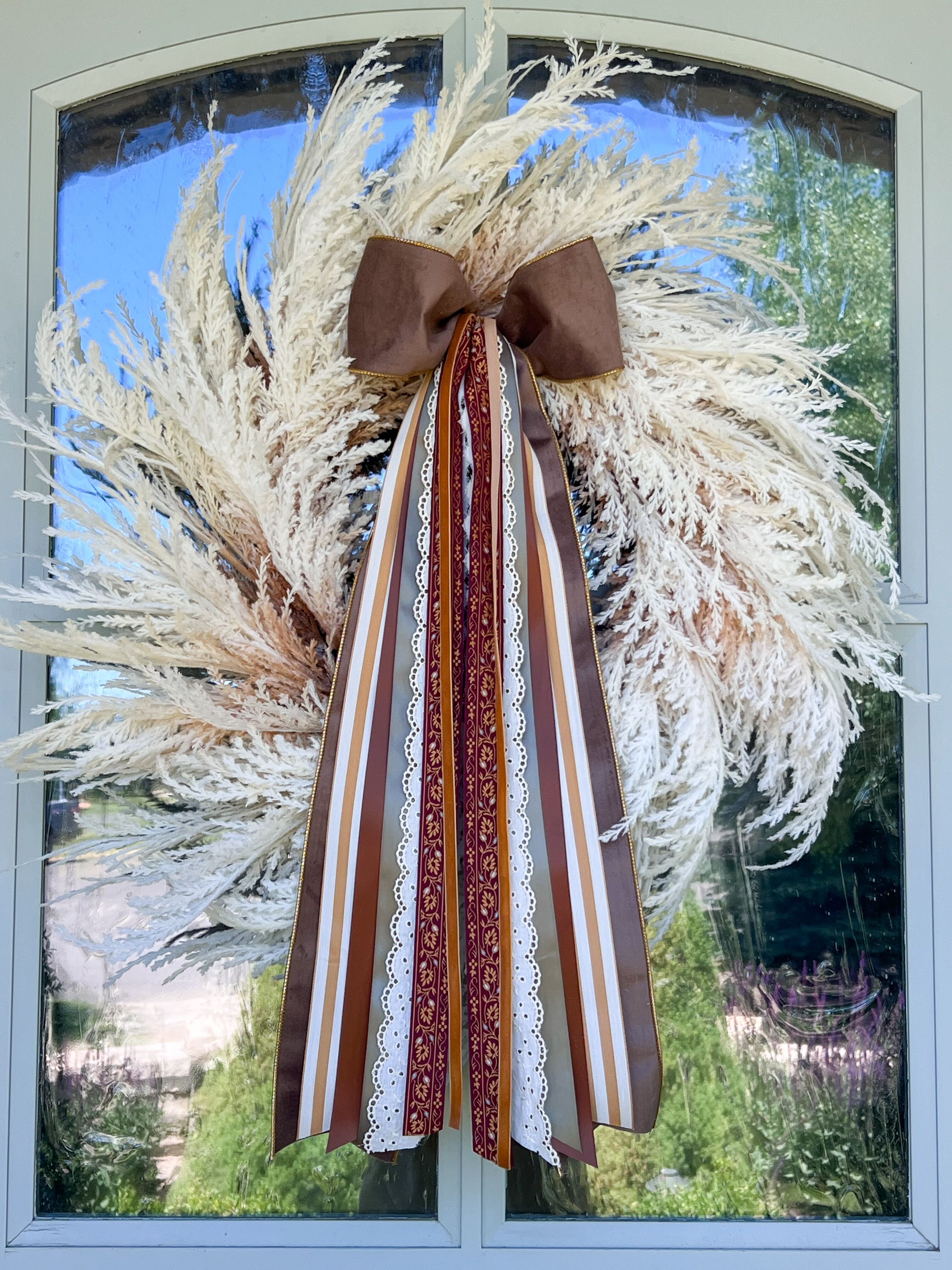 Golden Harvest Wreath Ribbon