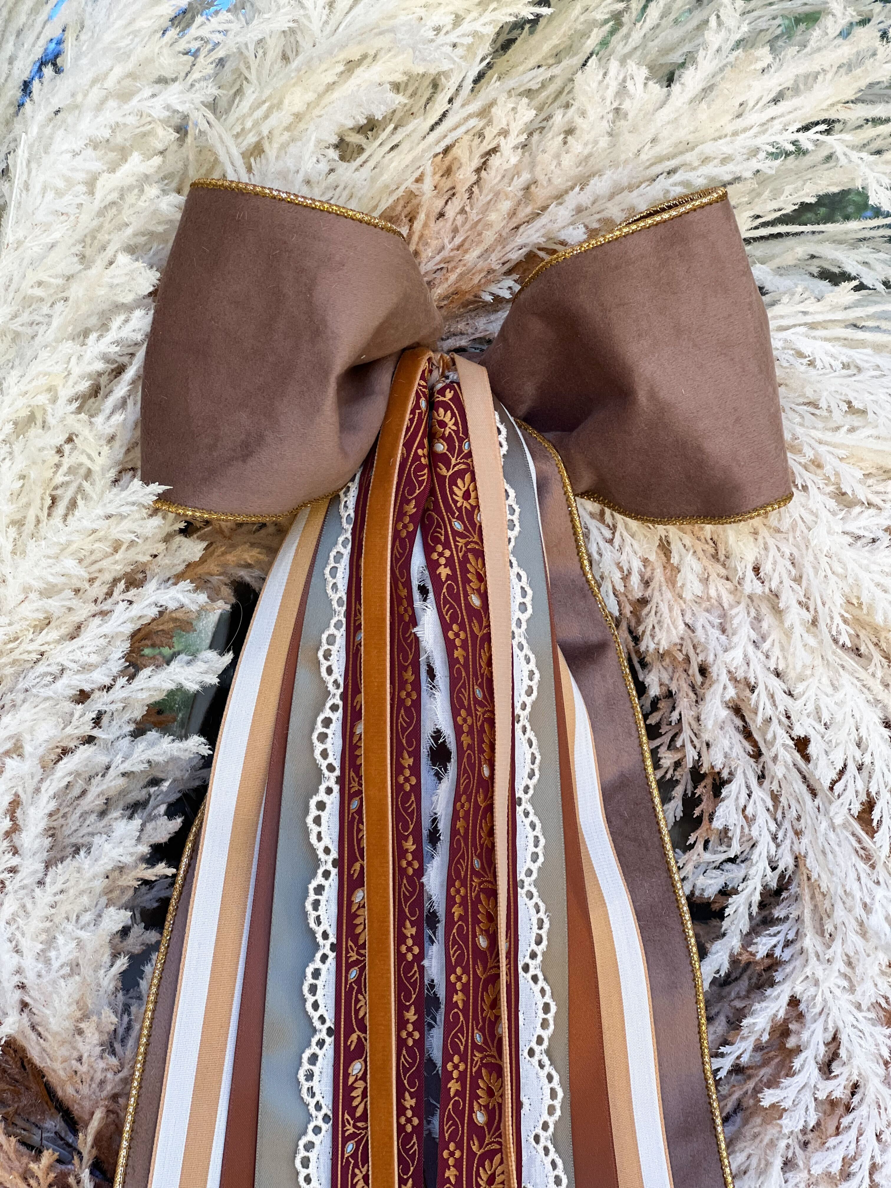 Golden Harvest Wreath Ribbon