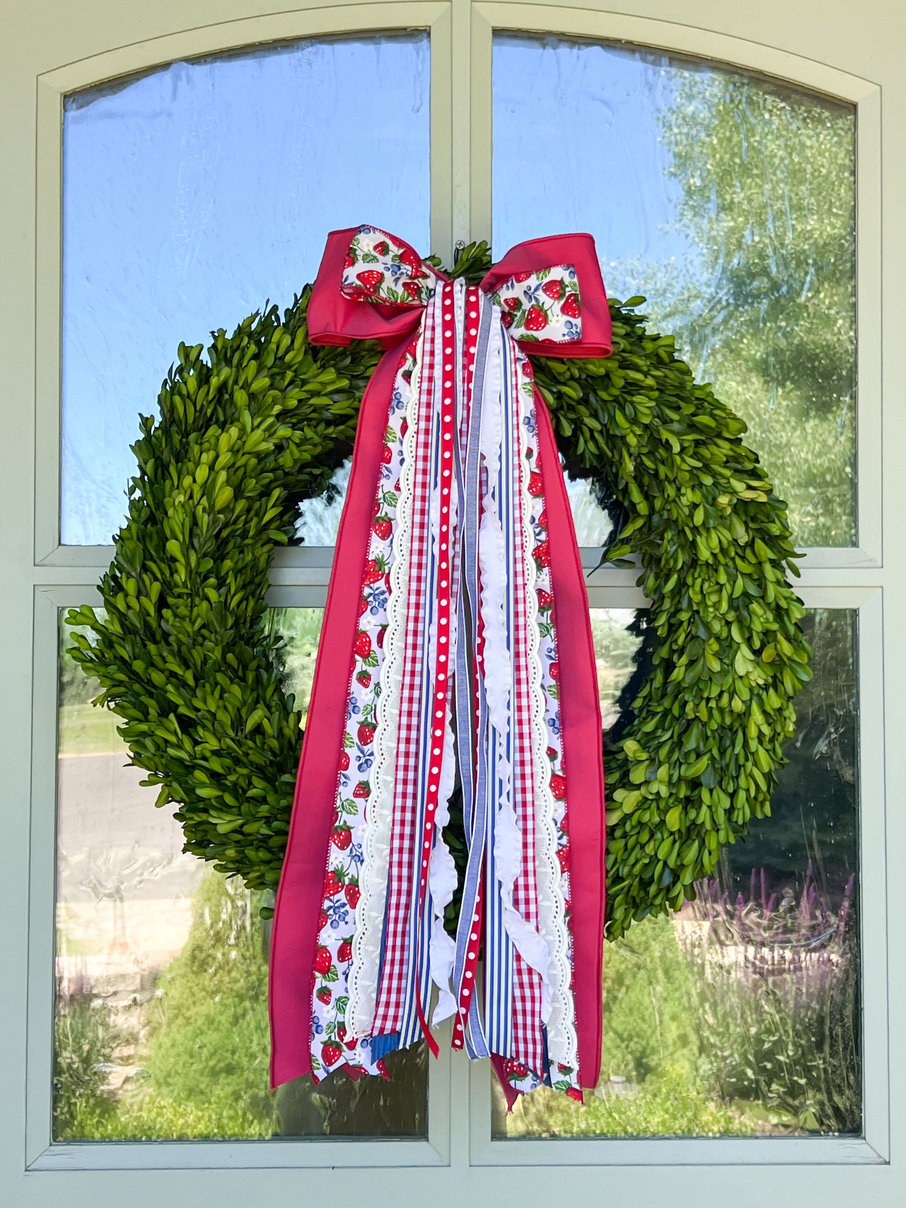 Berry Basket Wreath Ribbon