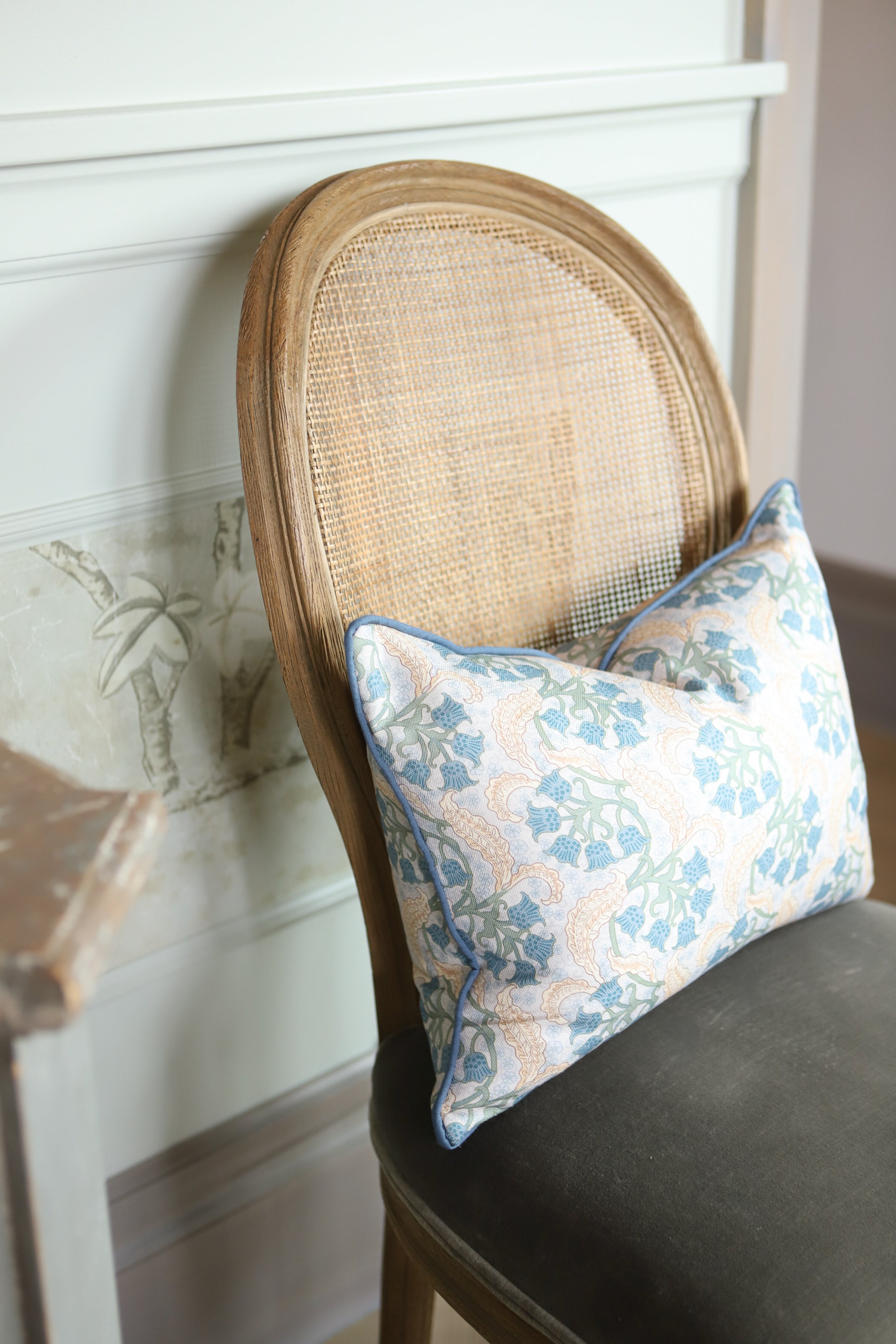 Blue Bell Welted Pillow