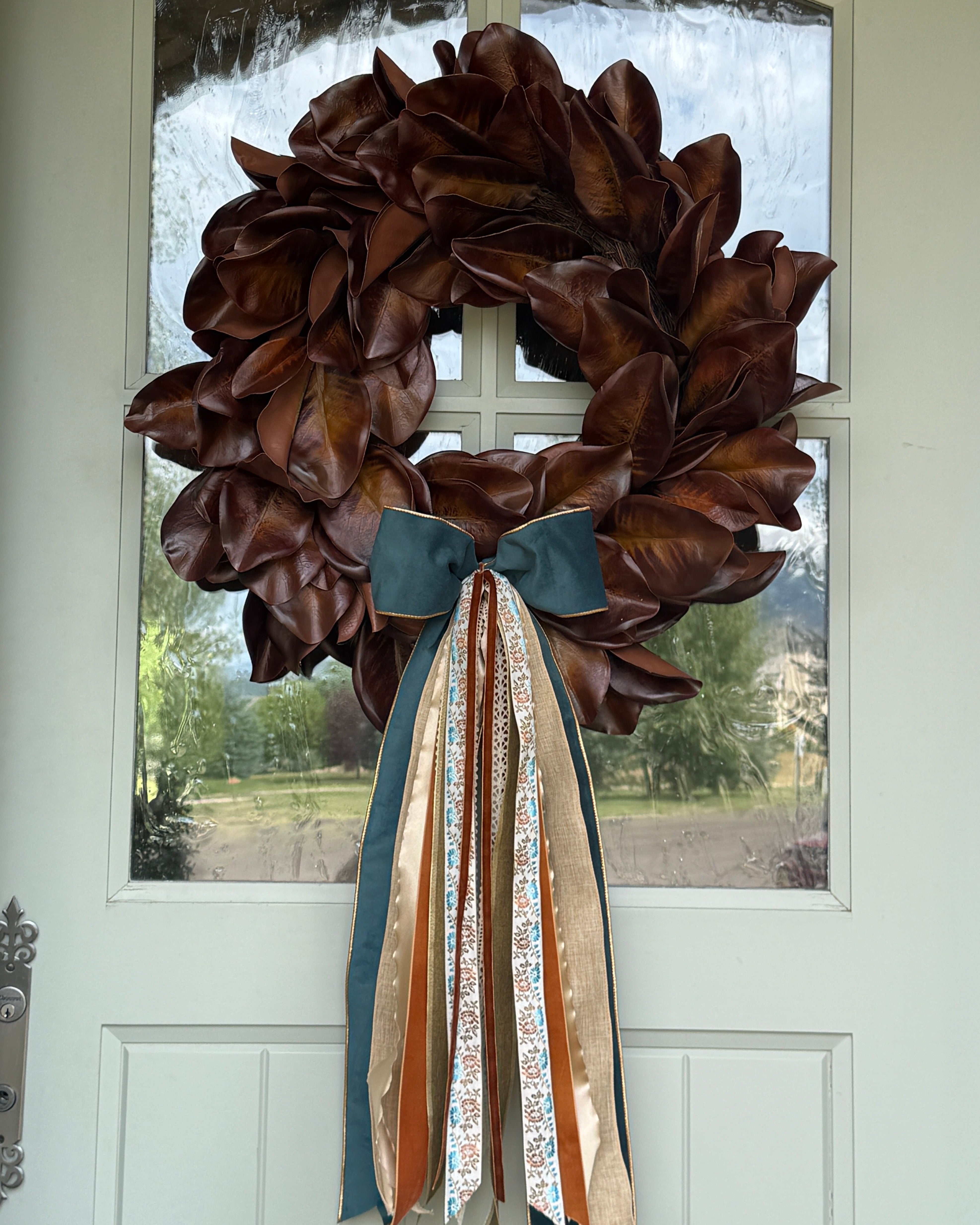 Haven Merlot Magnolia Wreath
