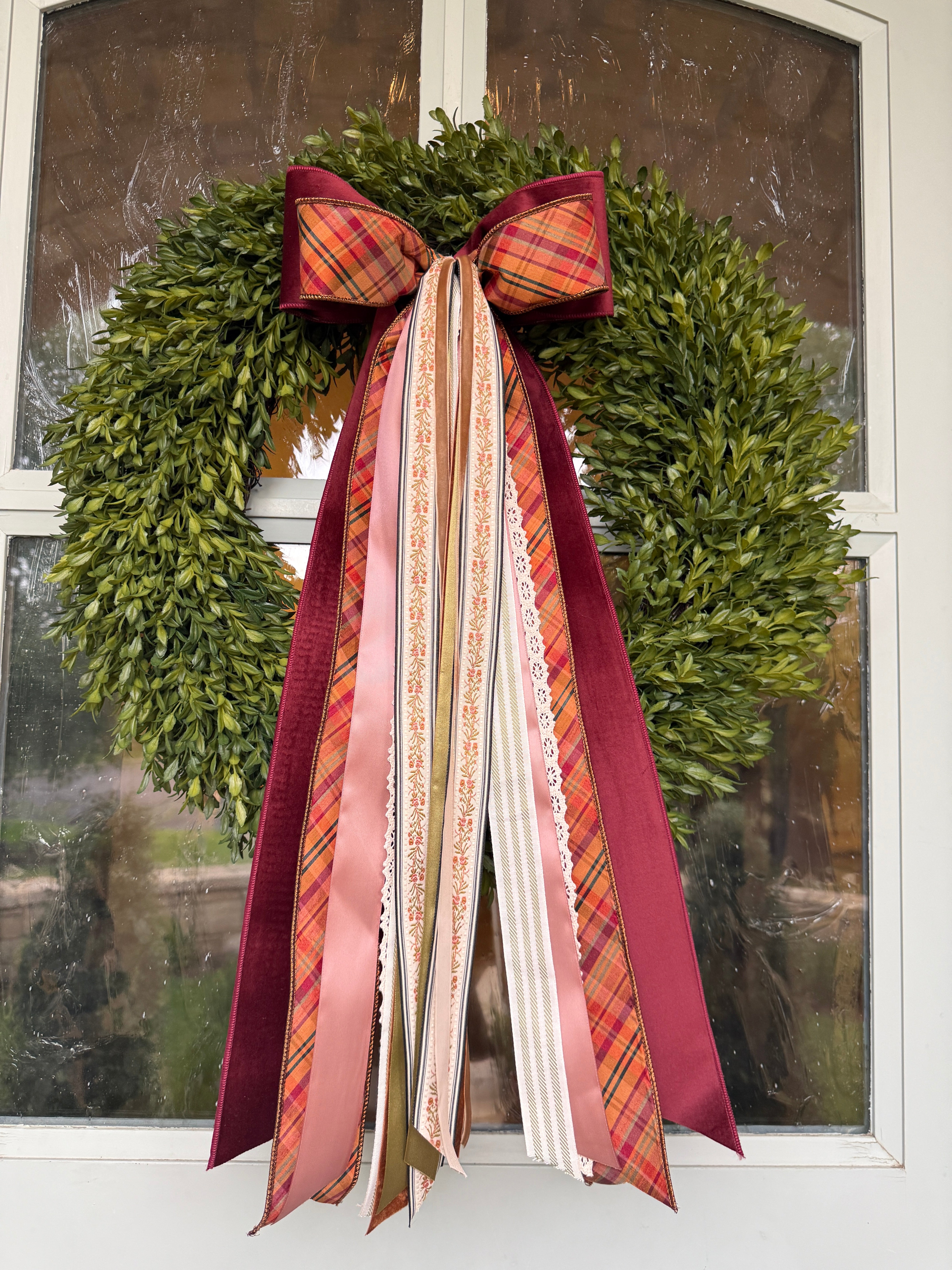 Harvest Plaid Wreath Ribbon