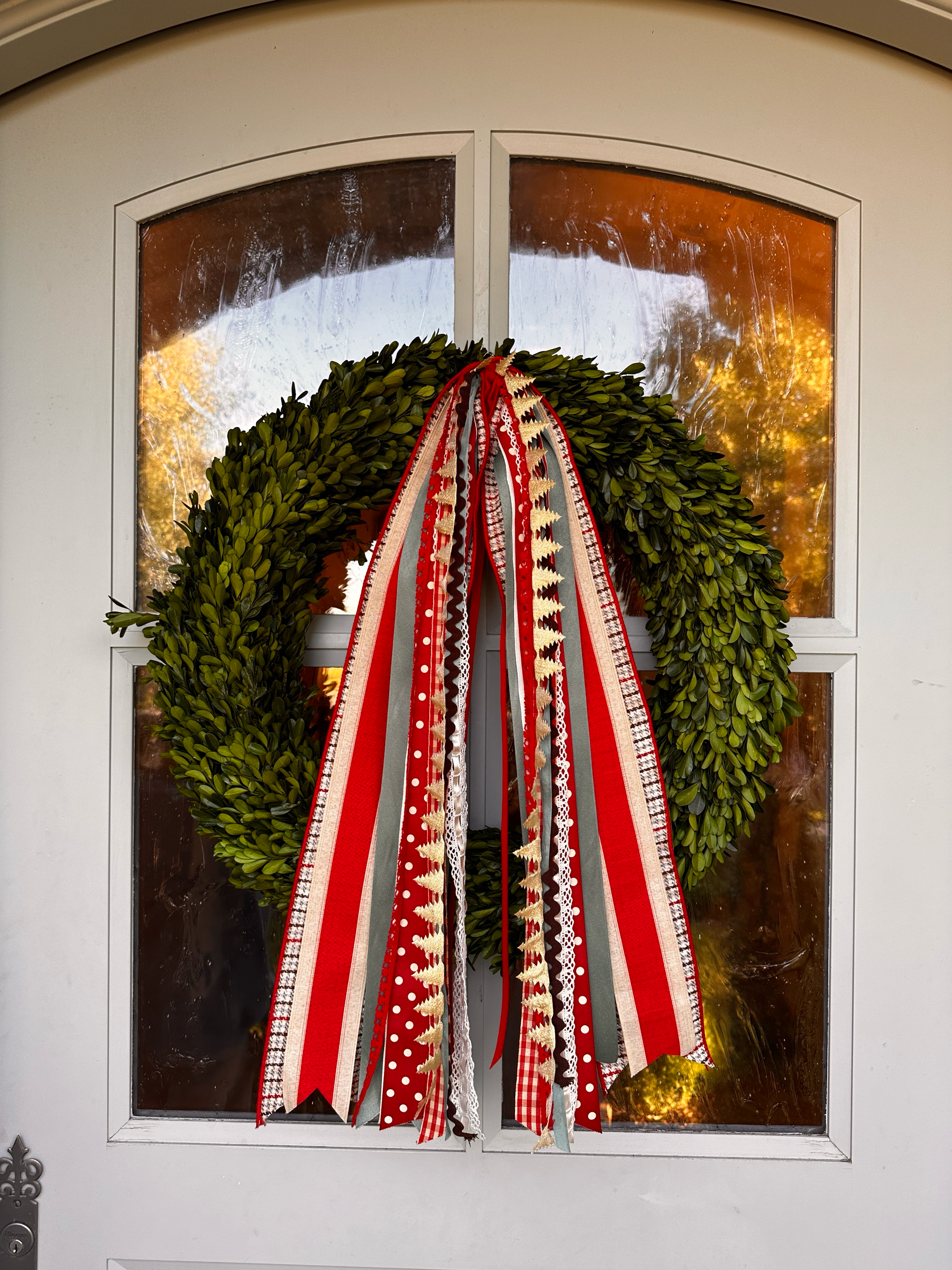 Christmas Tree Farm Wreath Ribbon