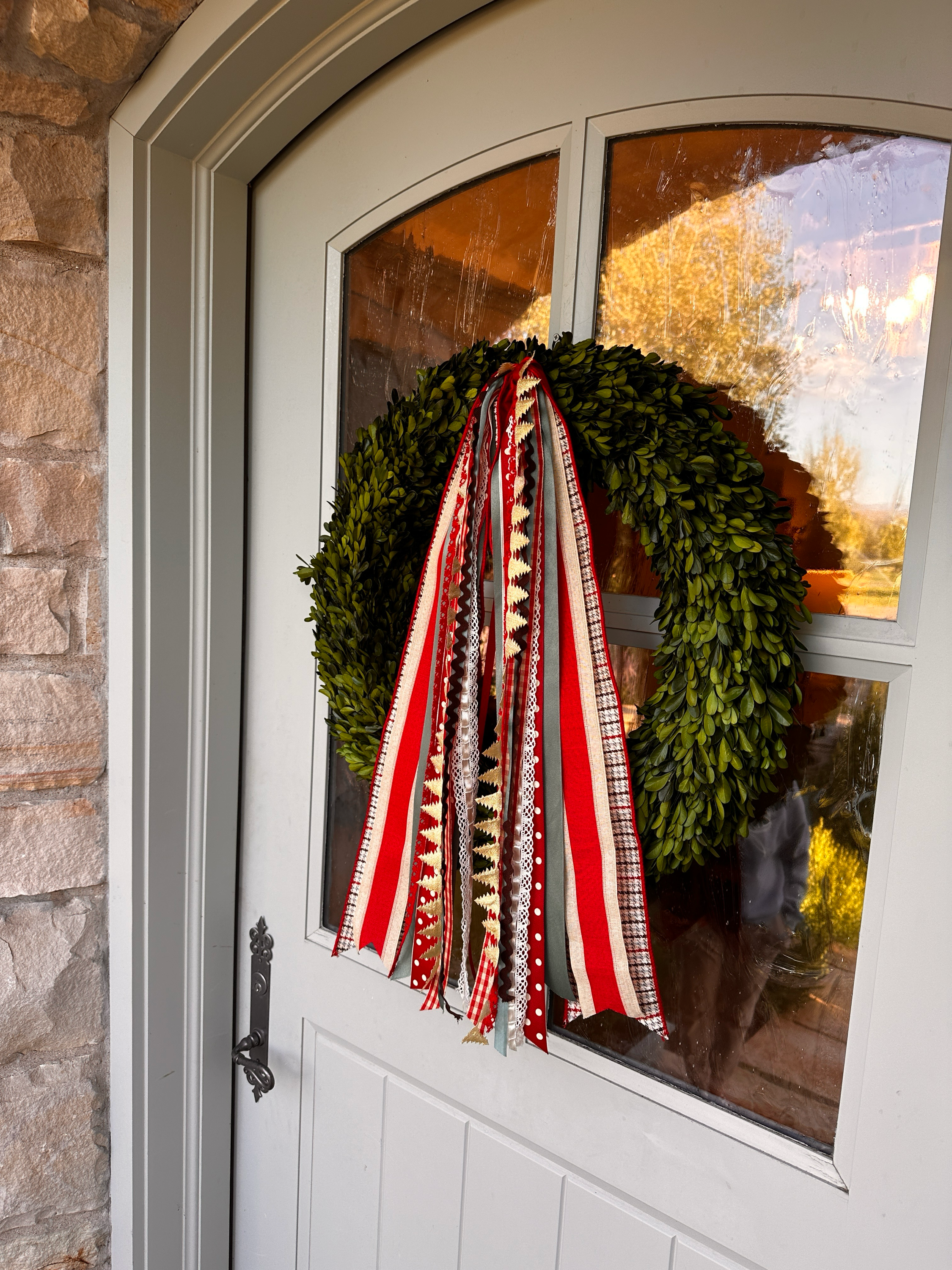 Christmas Tree Farm Wreath Ribbon