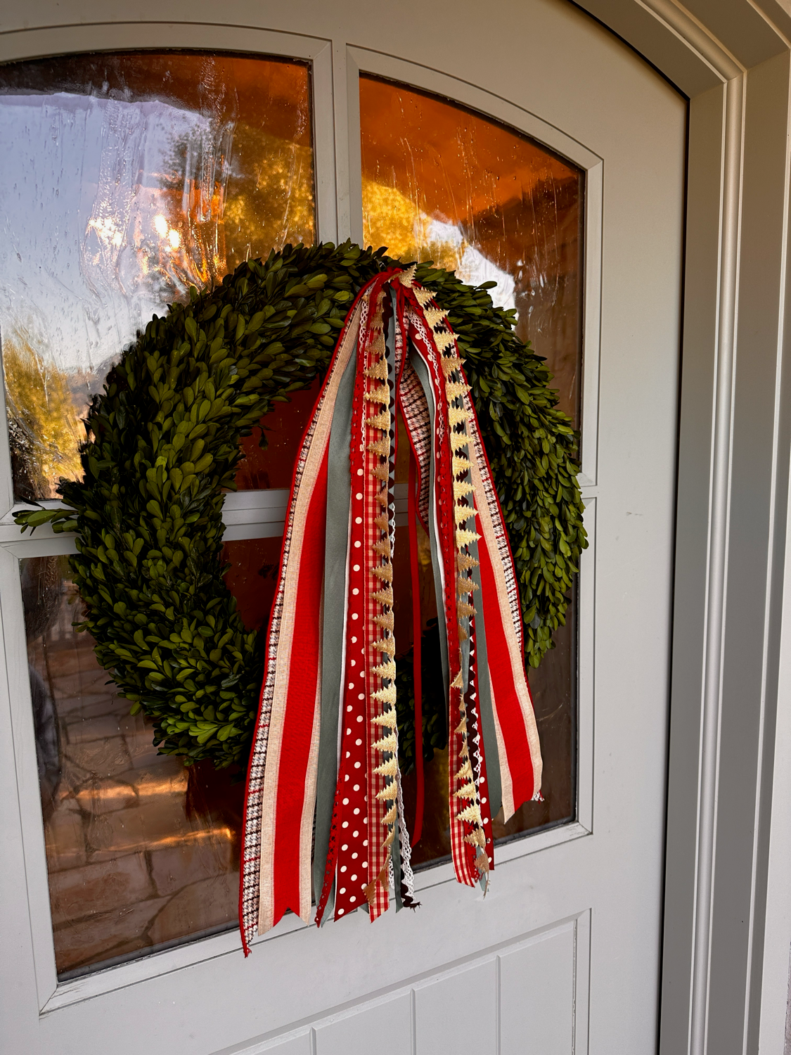 Christmas Tree Farm Wreath Ribbon