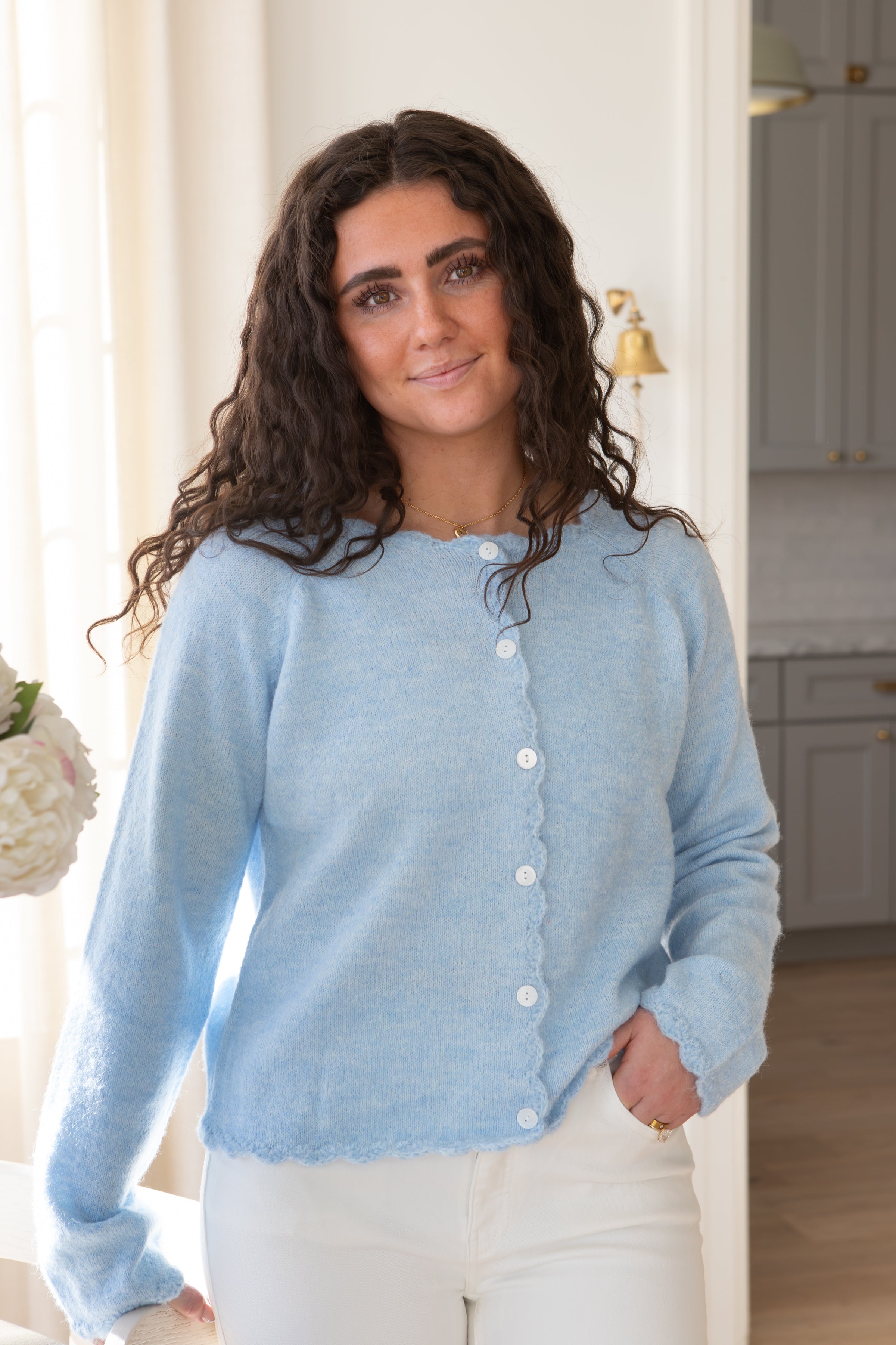 The Tiffany Cardigan | Scallop Edge Cardigan