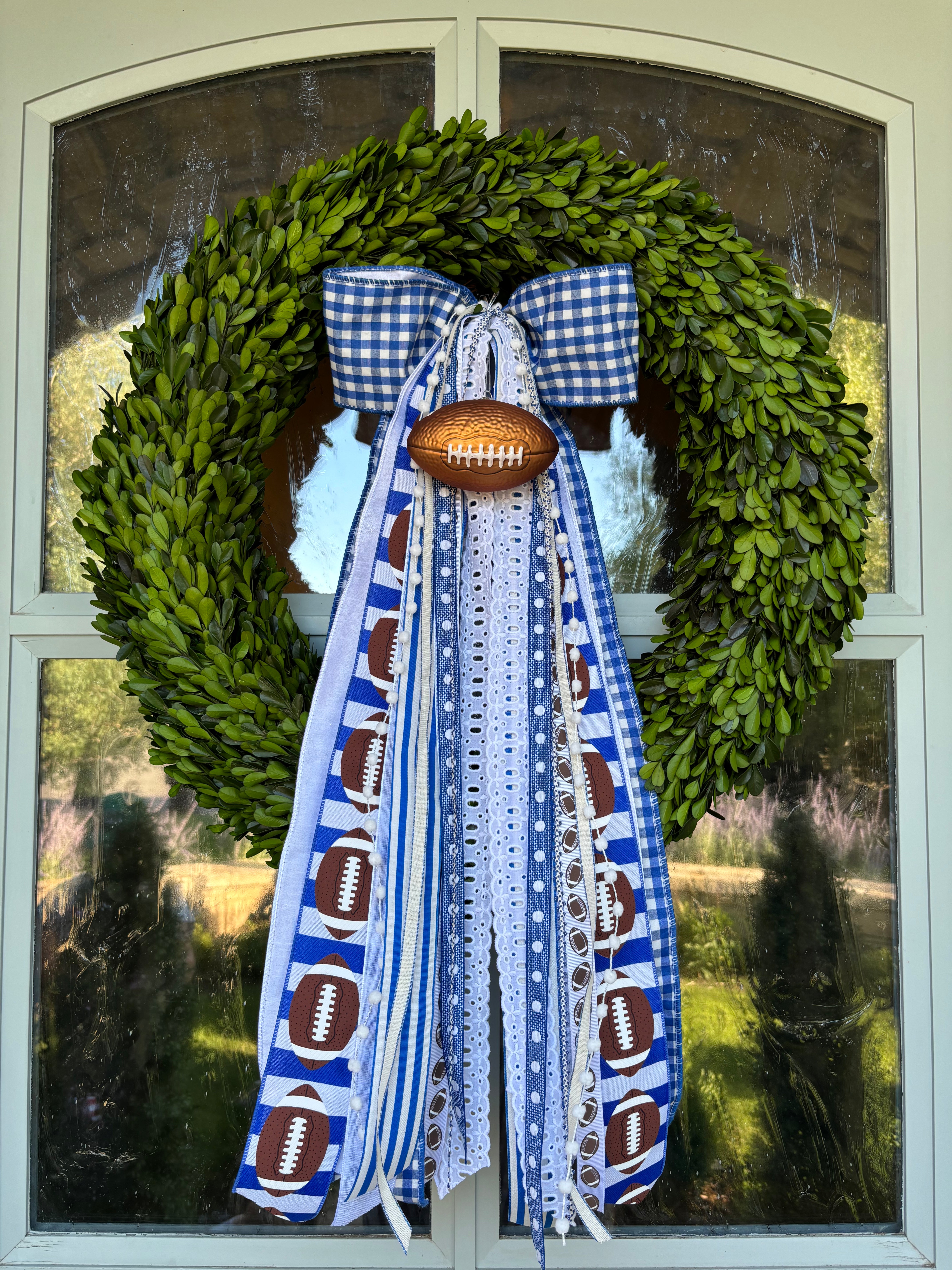 BYU Blue Wreath Ribbon