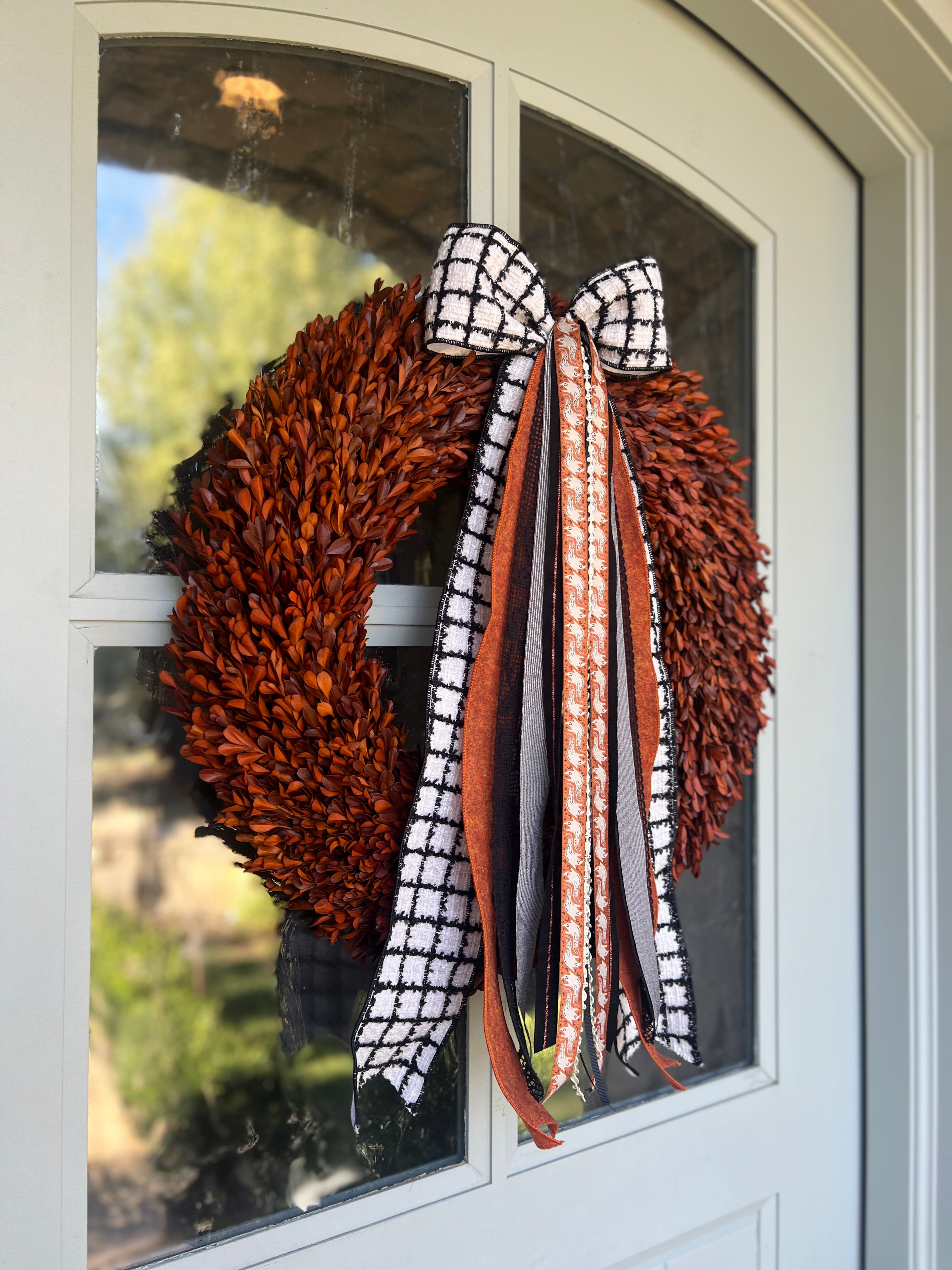 Spooky Noir Wreath Ribbon