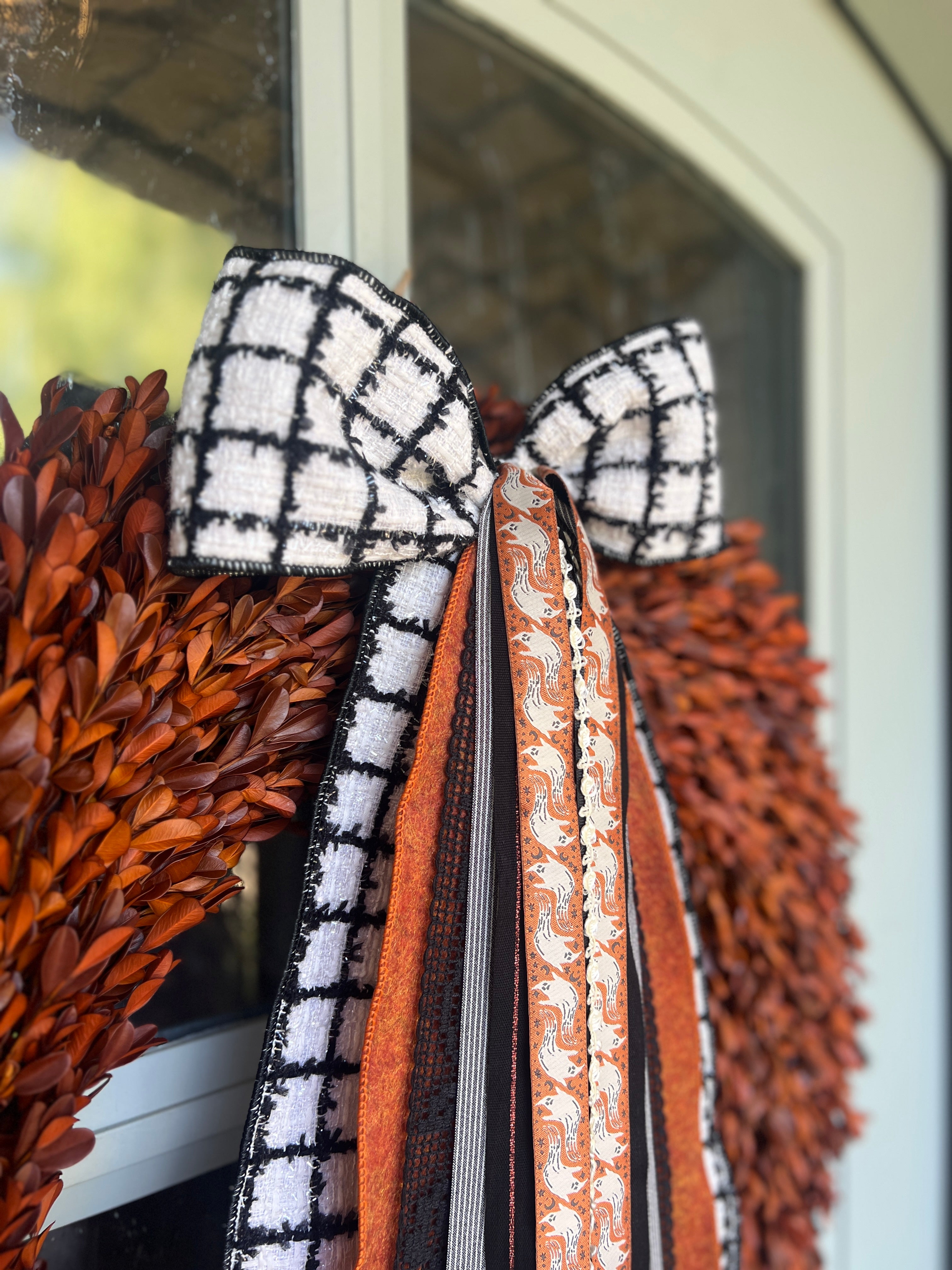 Spooky Noir Wreath Ribbon