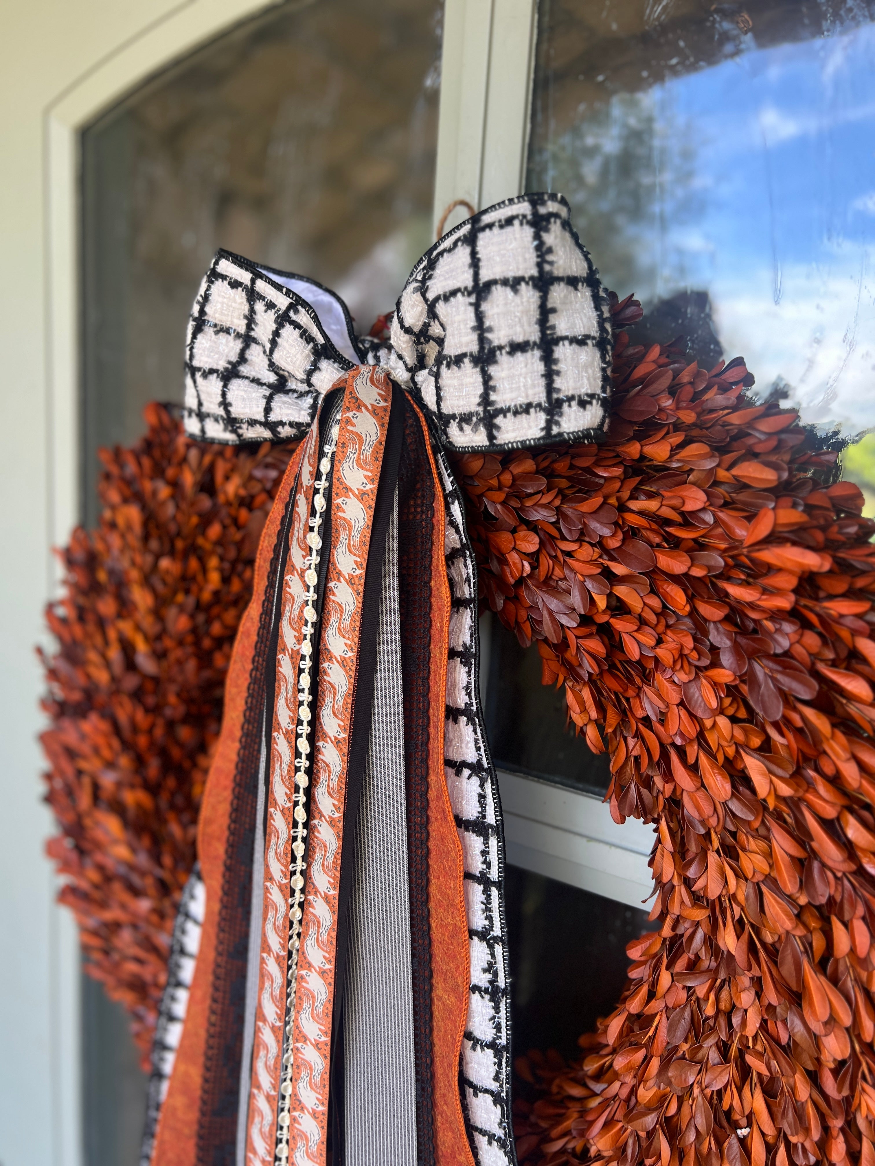 Spooky Noir Wreath Ribbon