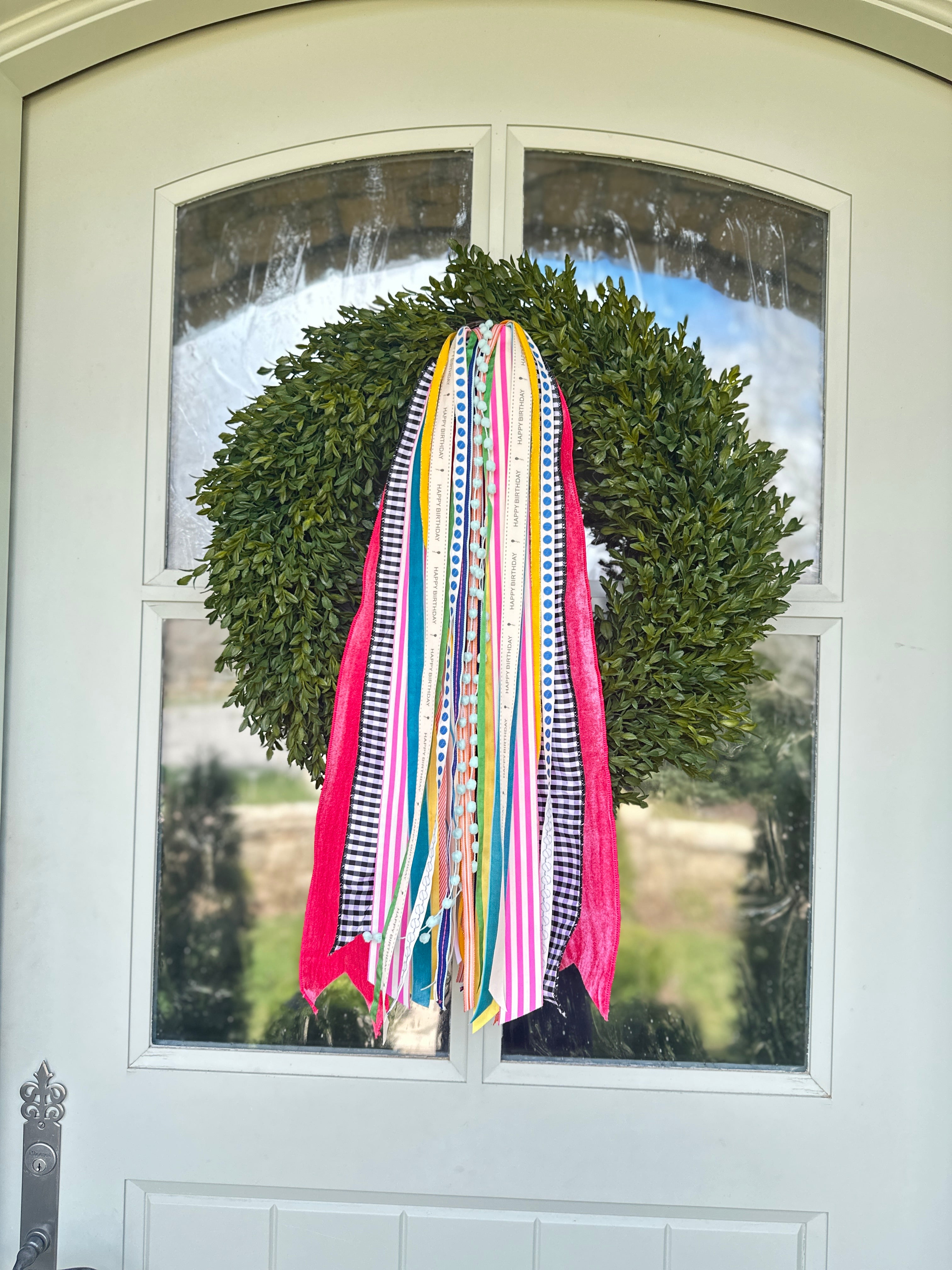 Happy Birthday Wreath Ribbon