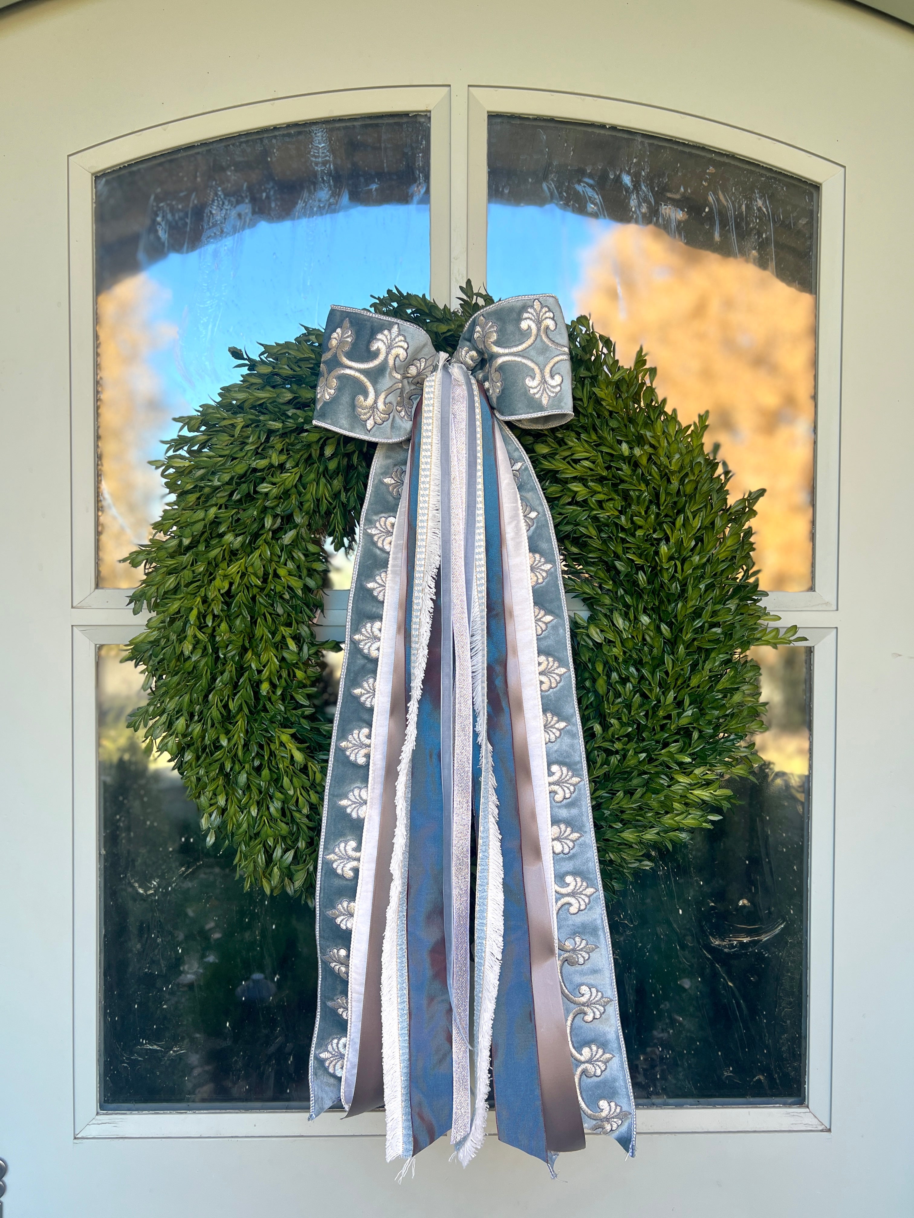 LUXE Snow Château Wreath Ribbon