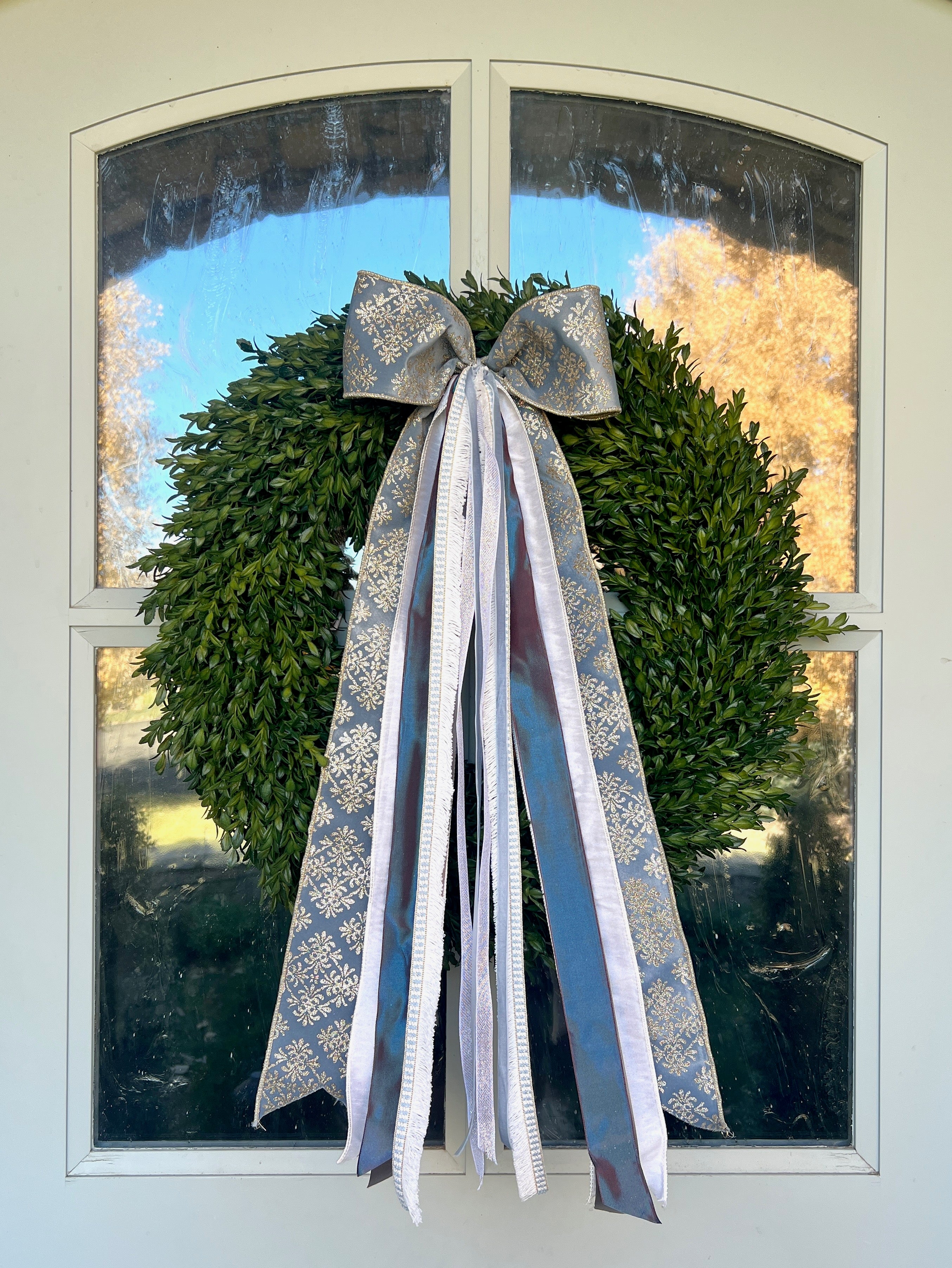 LUXE Snow Château Wreath Ribbon