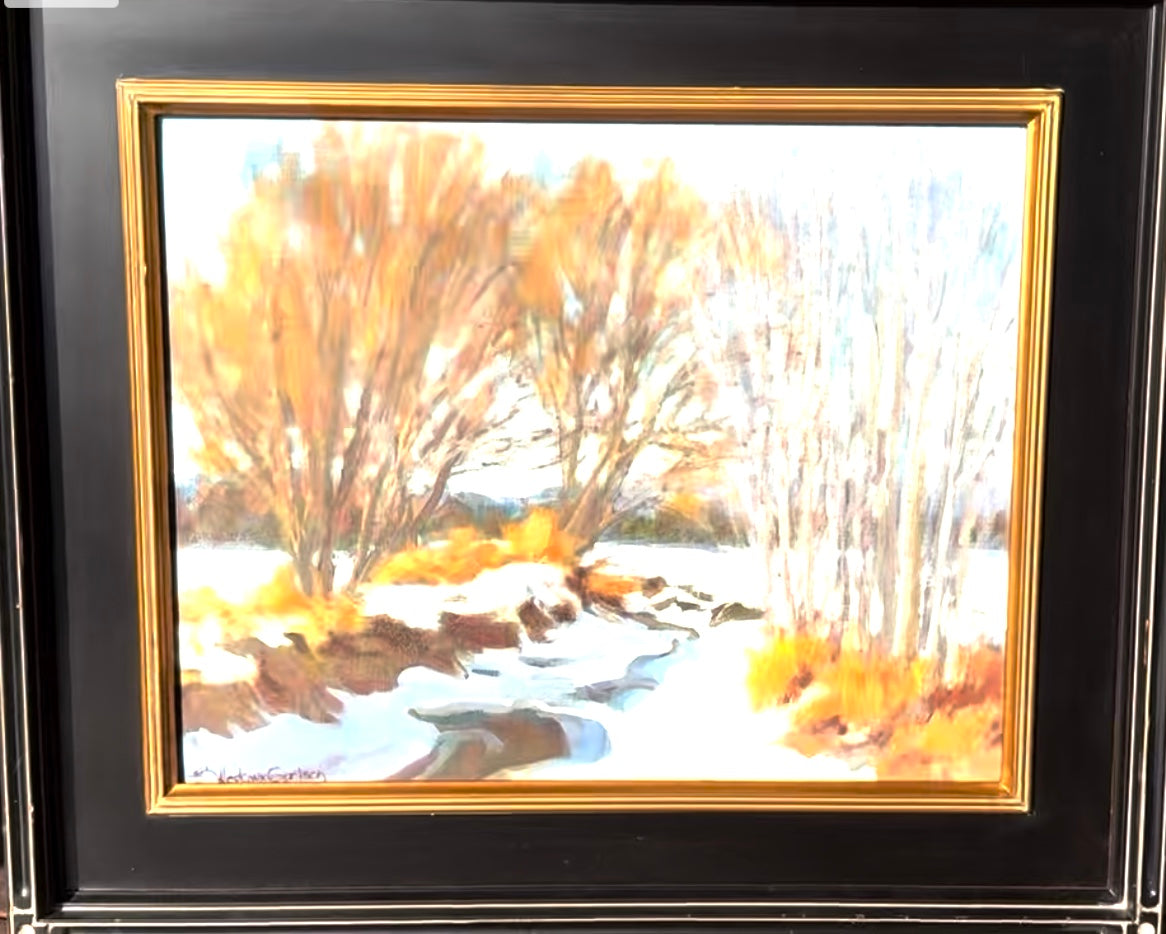 Susette Gertsch Original: “Winter Canal – Daniel’s“ 16 x 20