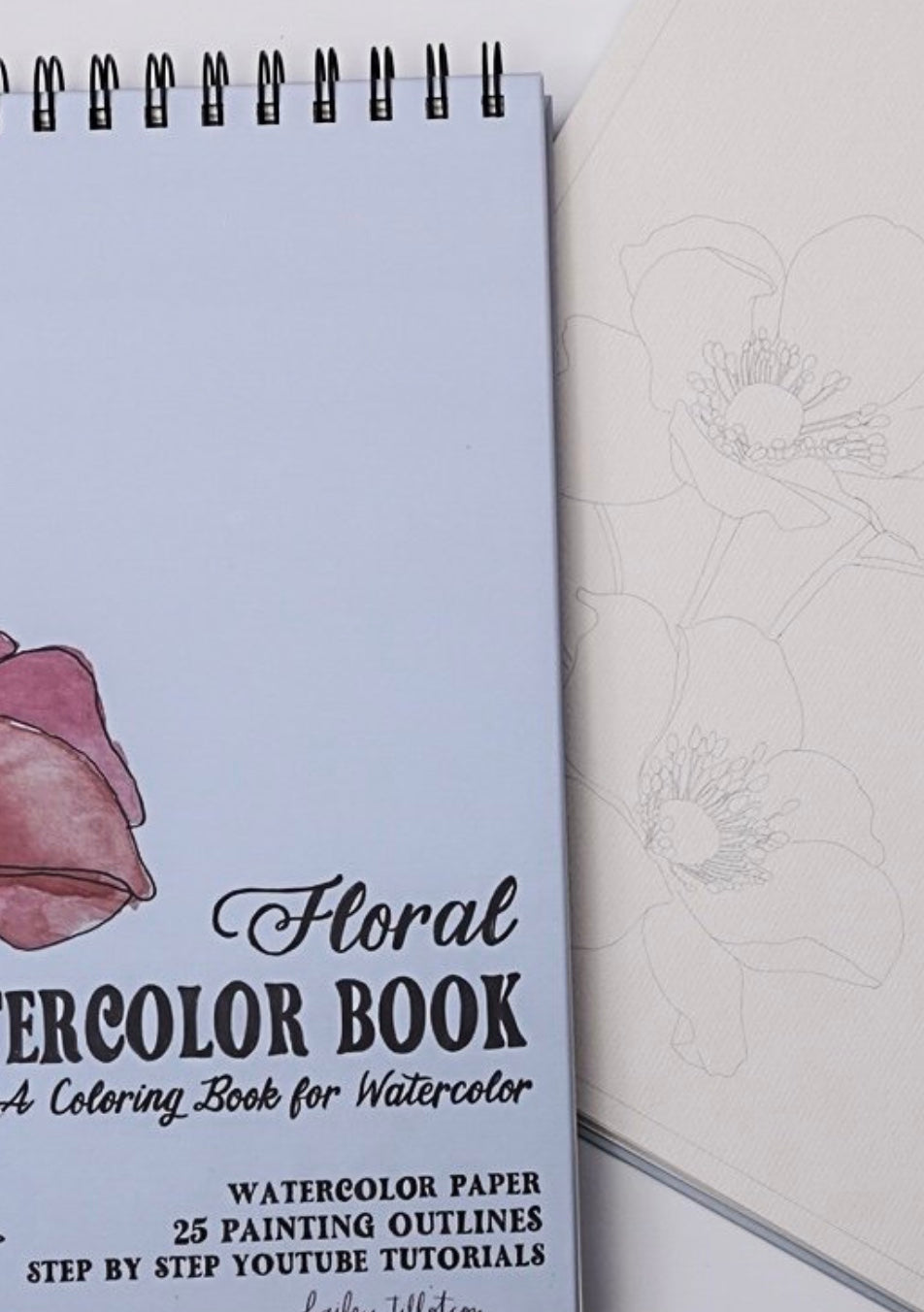 Floral Watercoloring Book