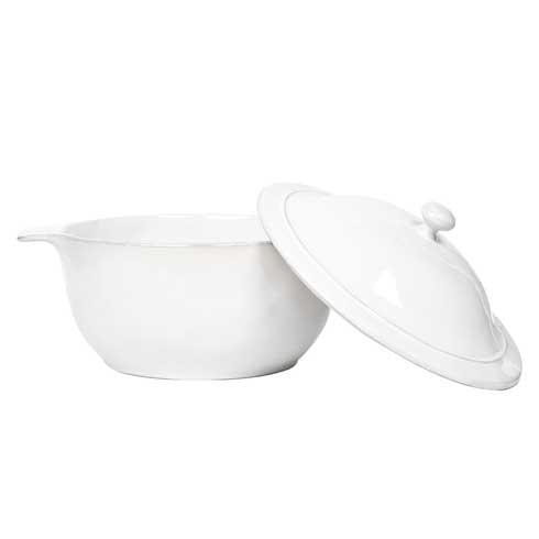 Puro Casserole with Lid - Whitewash 12"