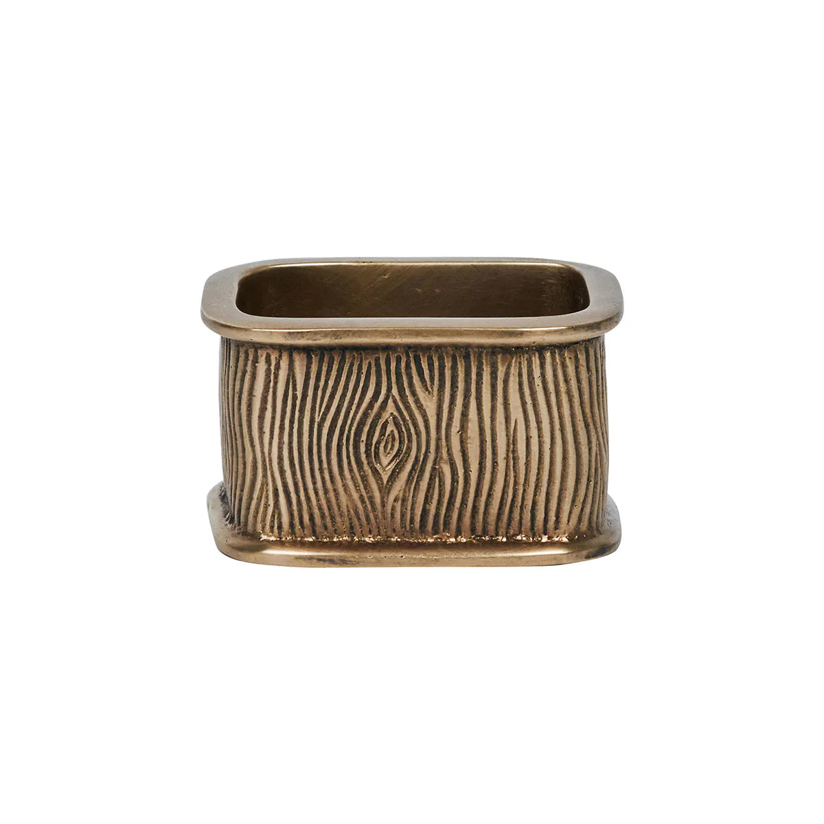 Blenheim Oak Metal Napkin Ring ­ Antique  Brass