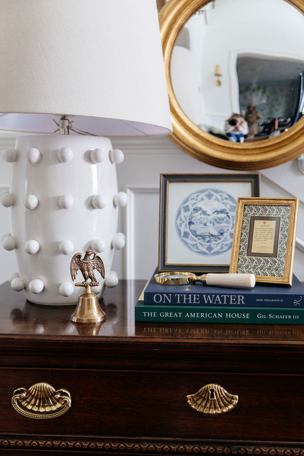 Antiqued Brass Eagle Hand Bell