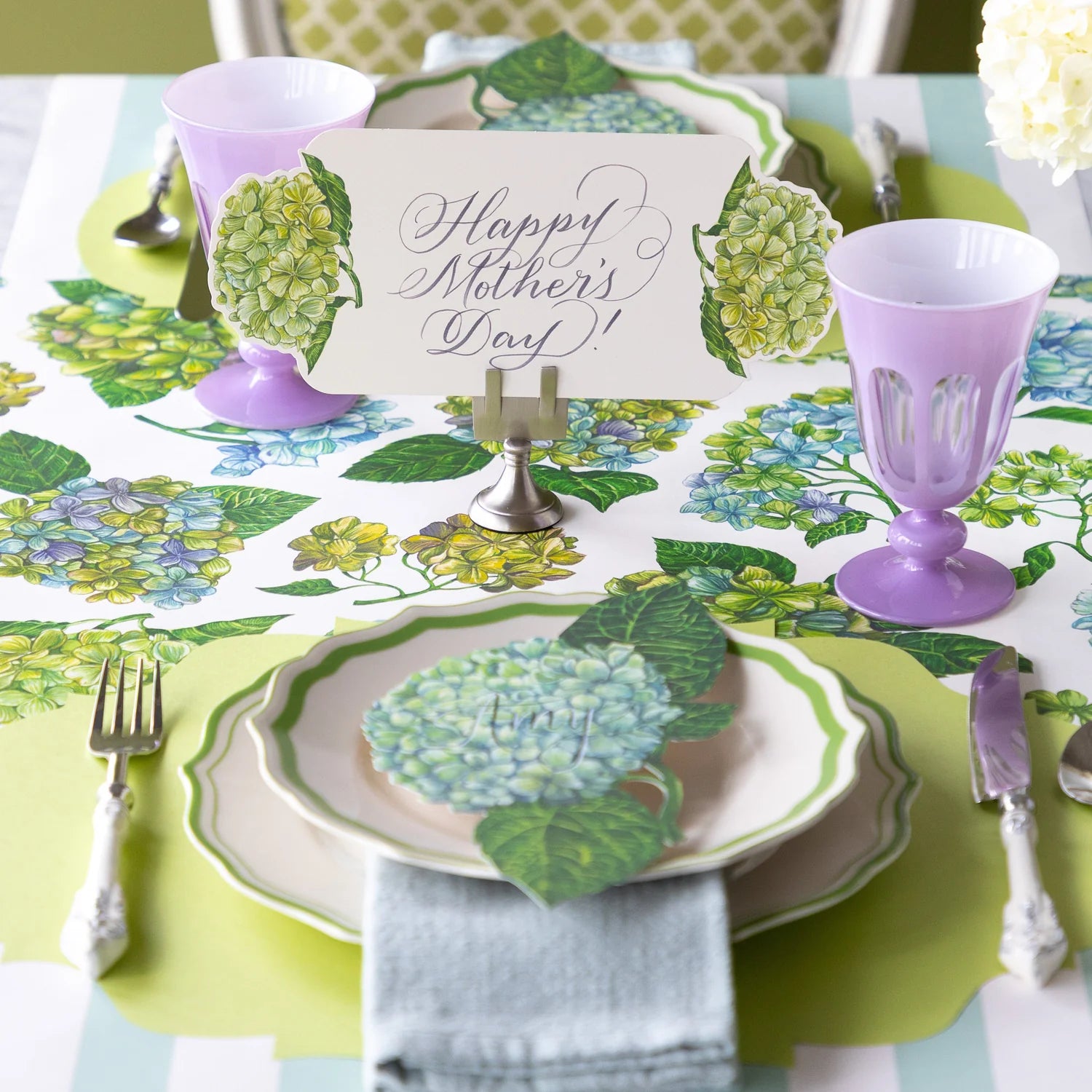 Hydrangea Table Card