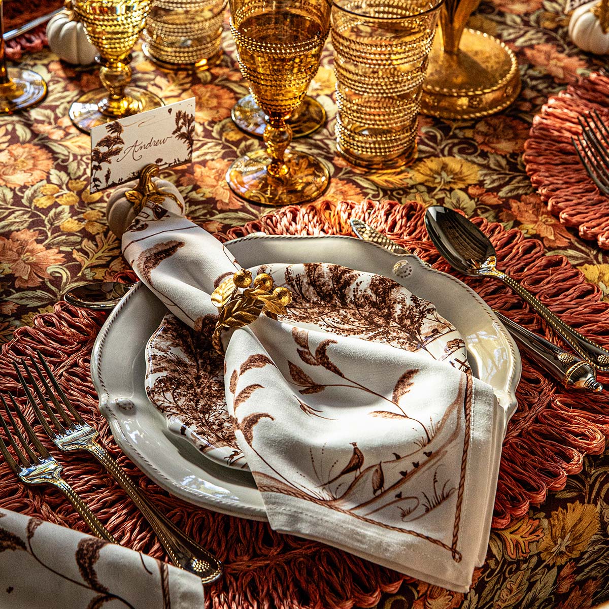 Country Estate Harvest Napkin Set of 4