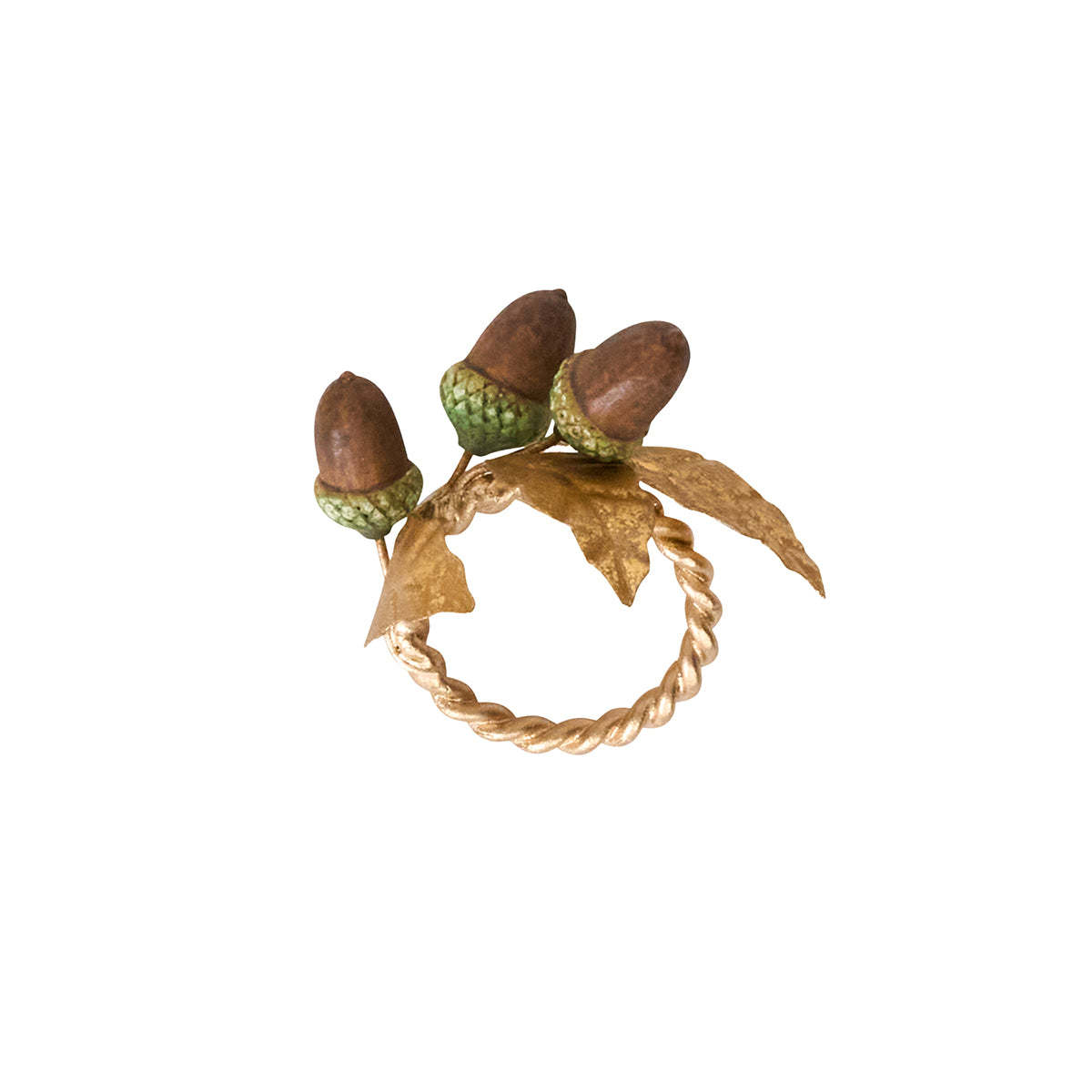 Forest Walk Acorn Napkin Ring Set of 4