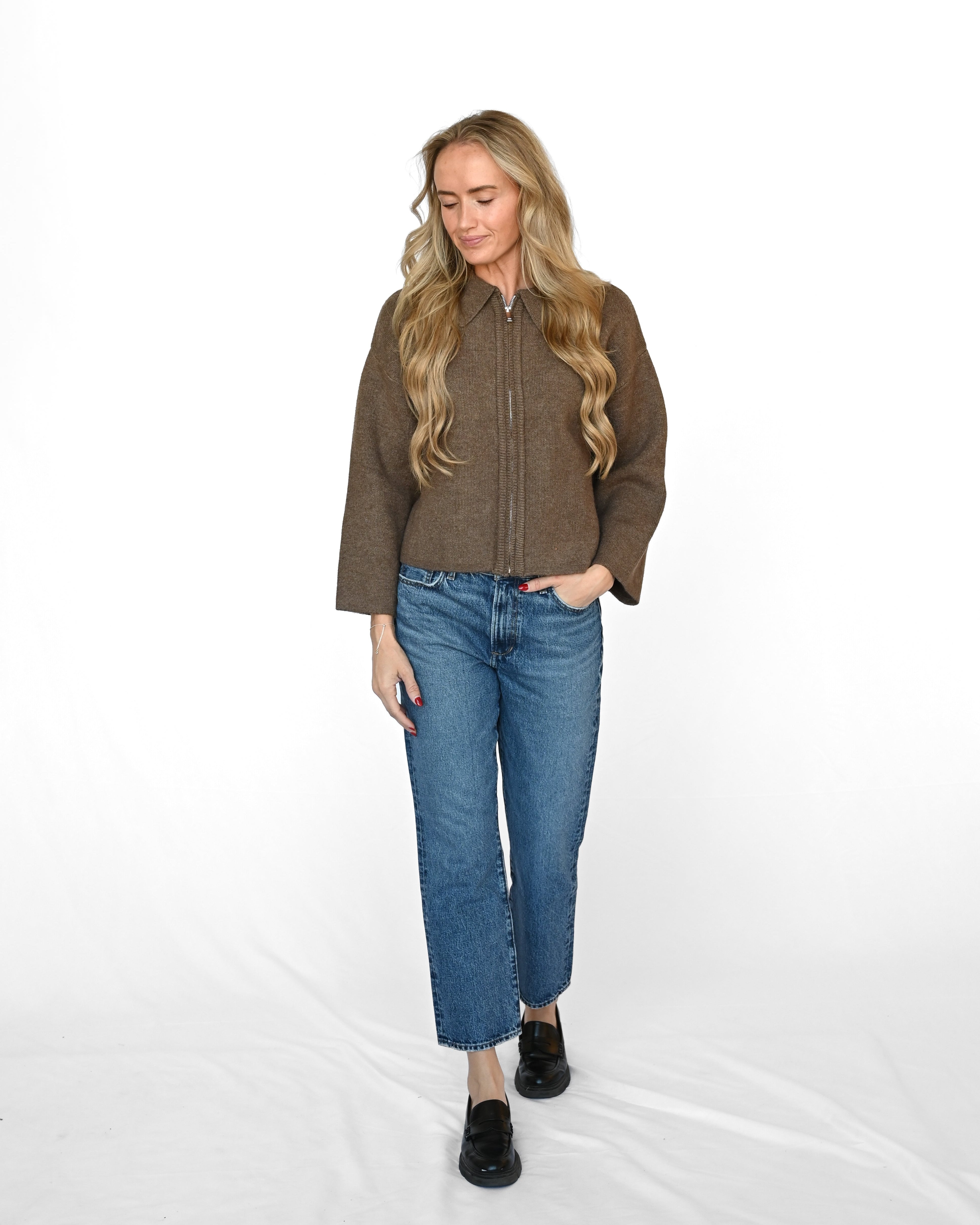 Marmee Zip-Up Sweater