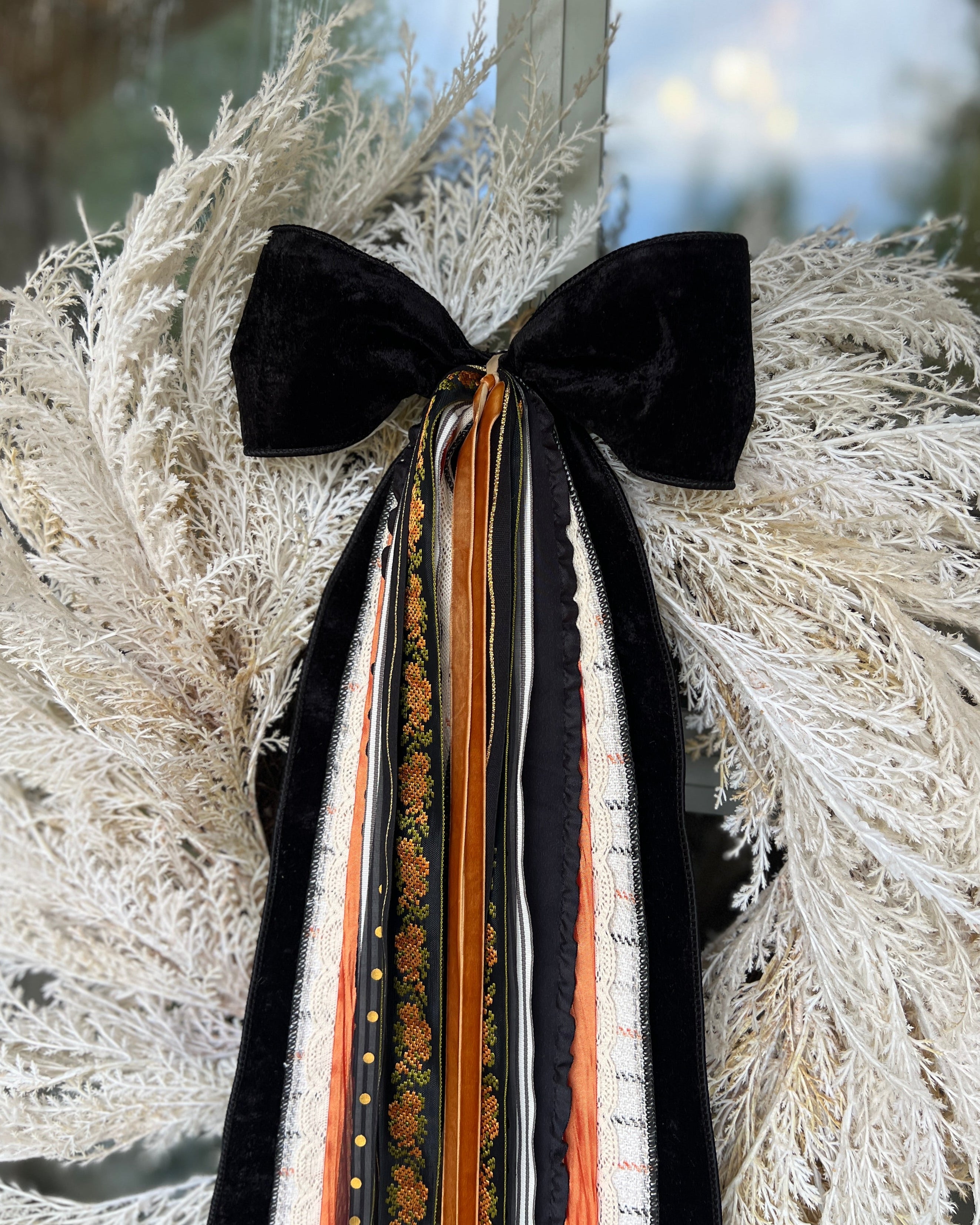 Midnight Harvest Wreath Ribbon