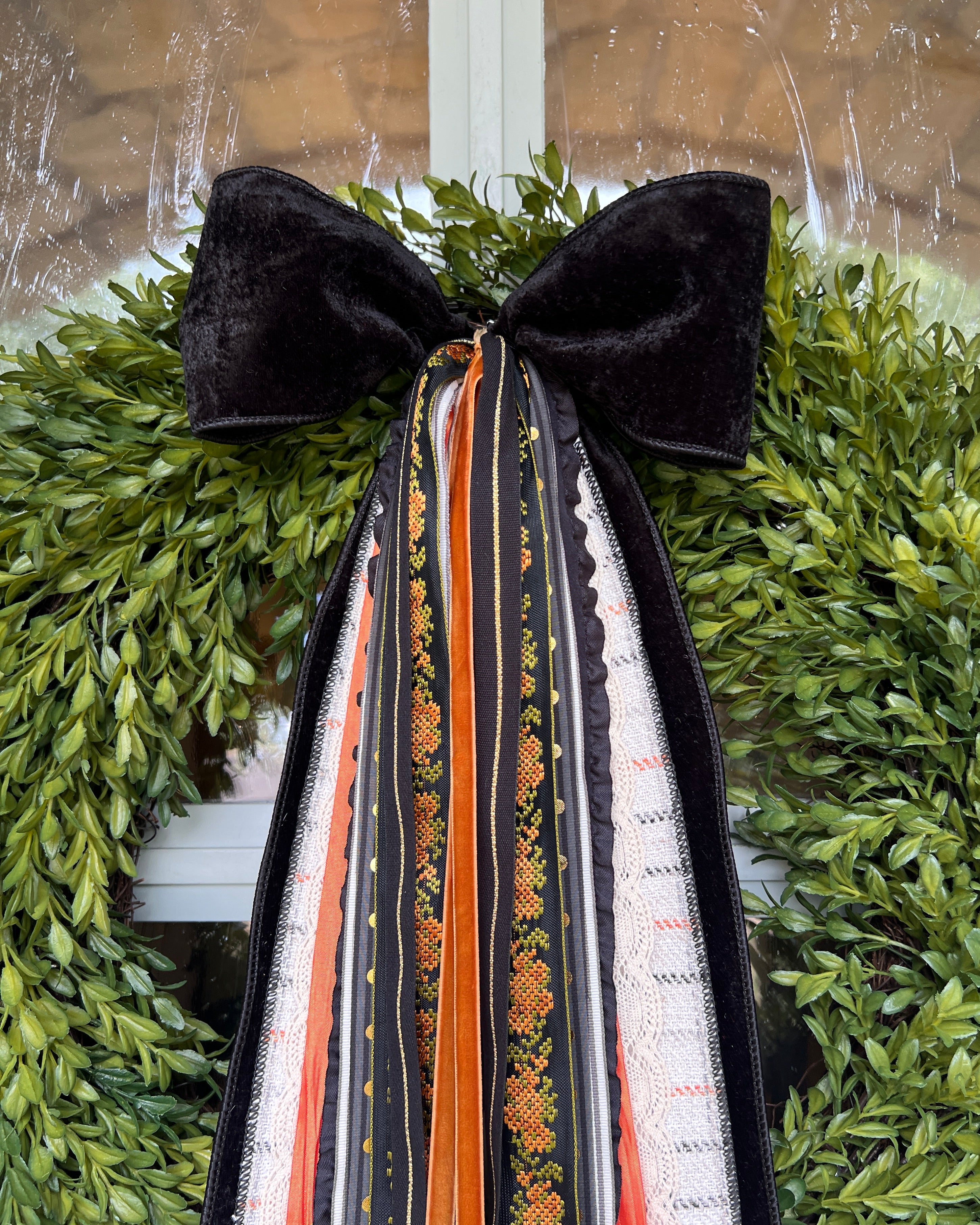 Midnight Harvest Wreath Ribbon