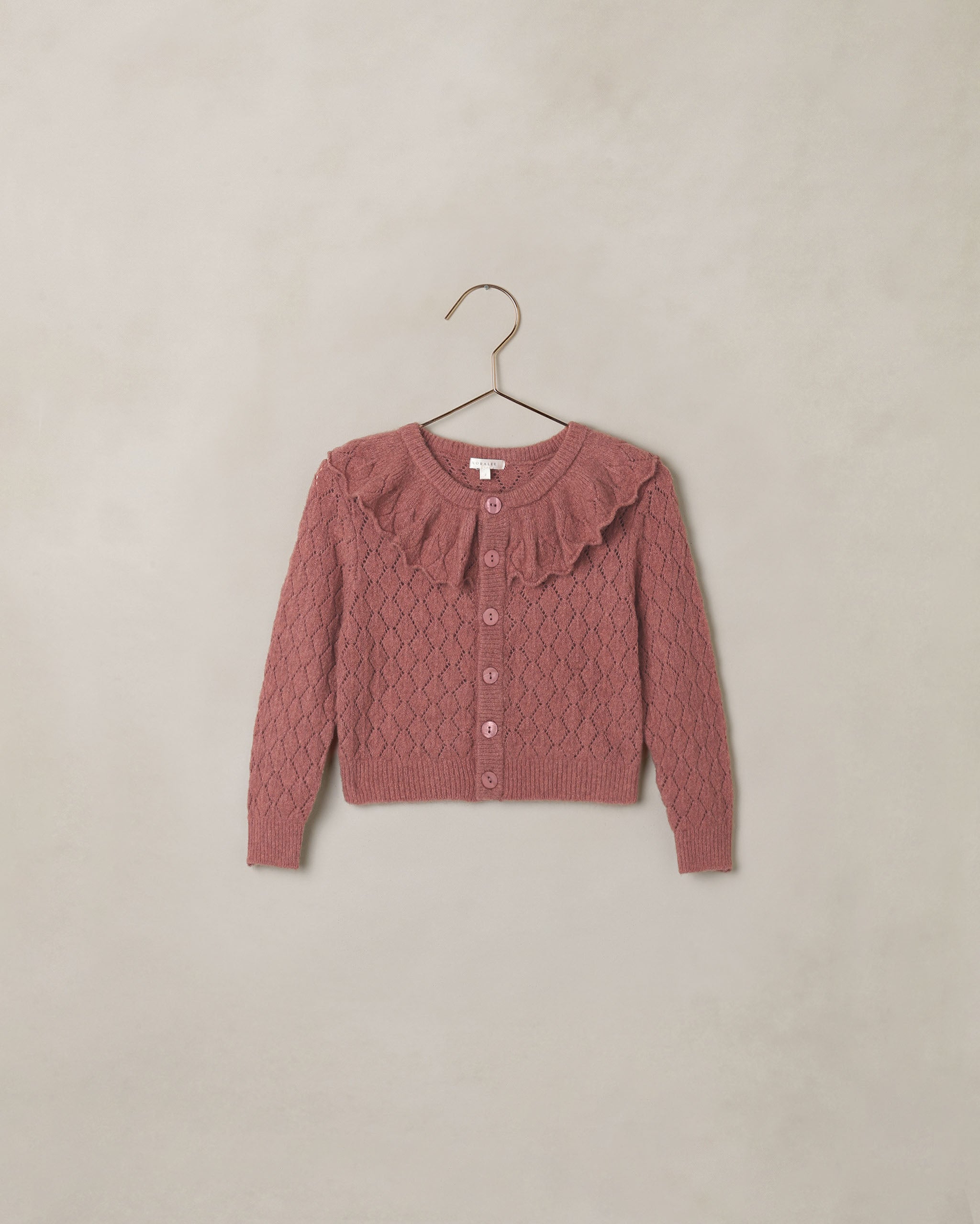 Ruffle Cardigan Sweater