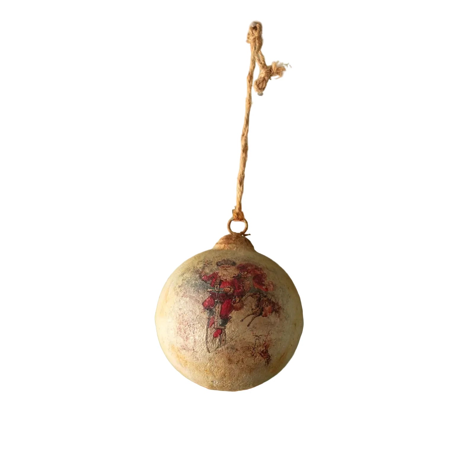 Santa Metal Ornament