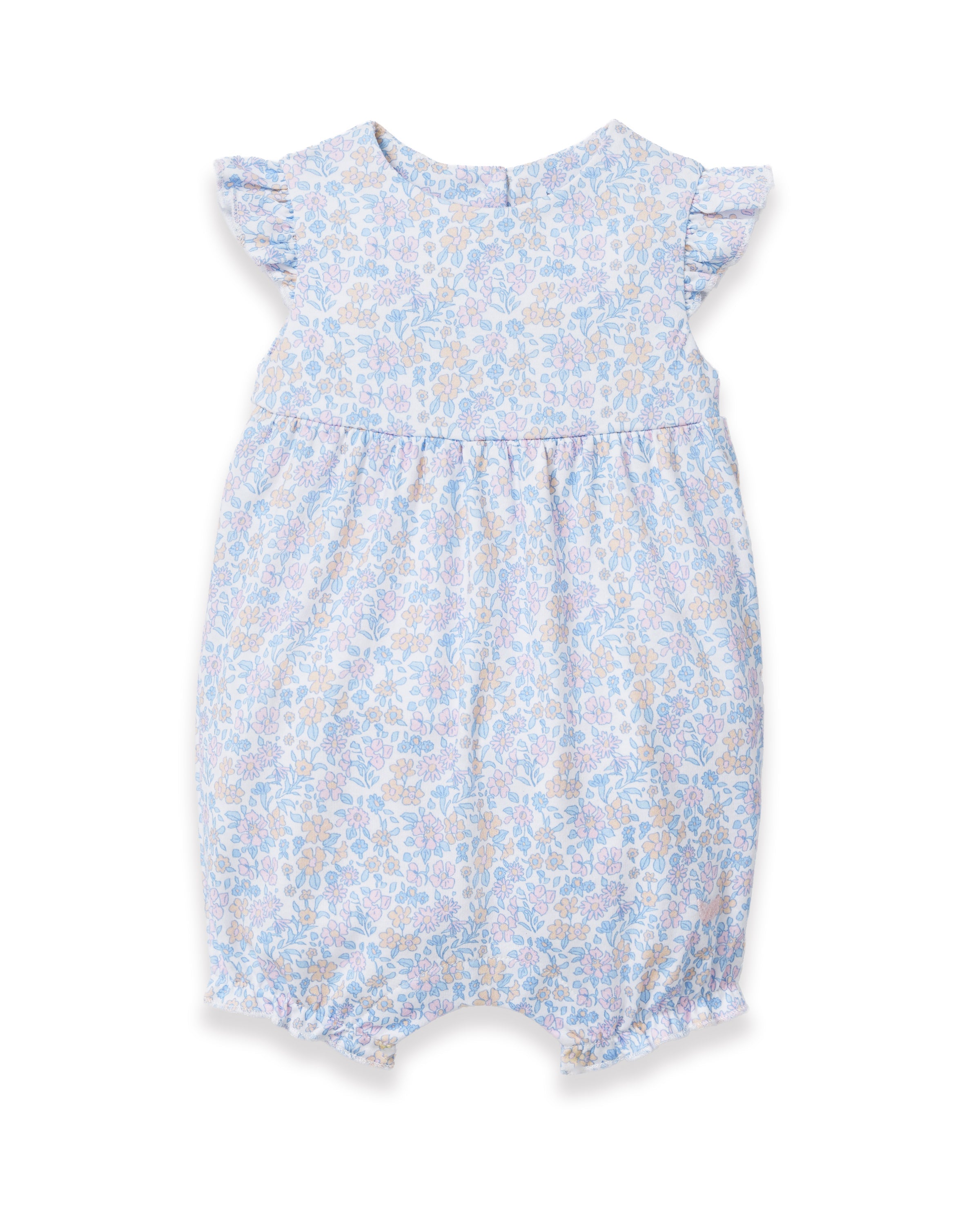 Baby's Pima Isla Play Romper in Fleur Blanche