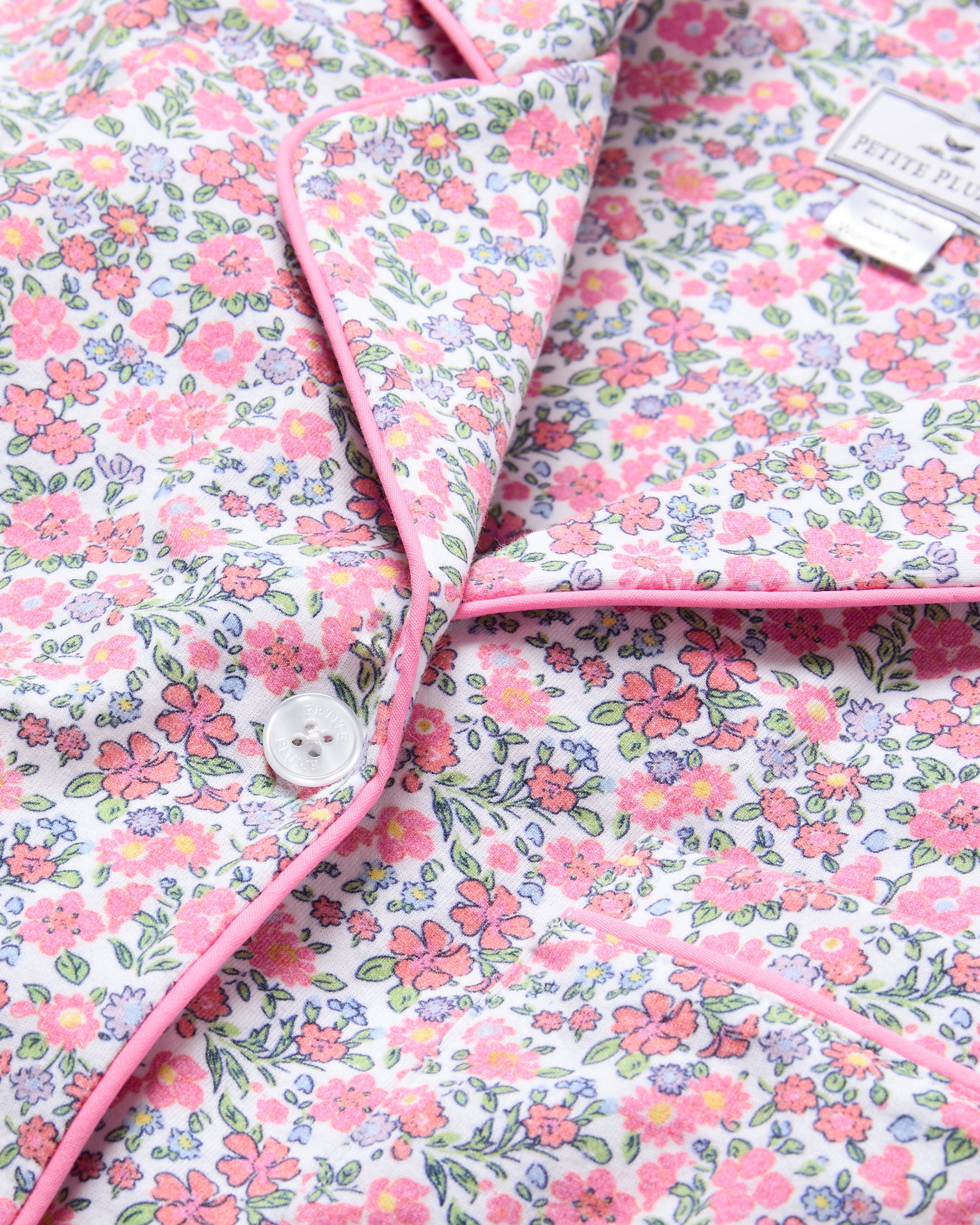 Women's Pima Pajama Set in Fleurs de Rose