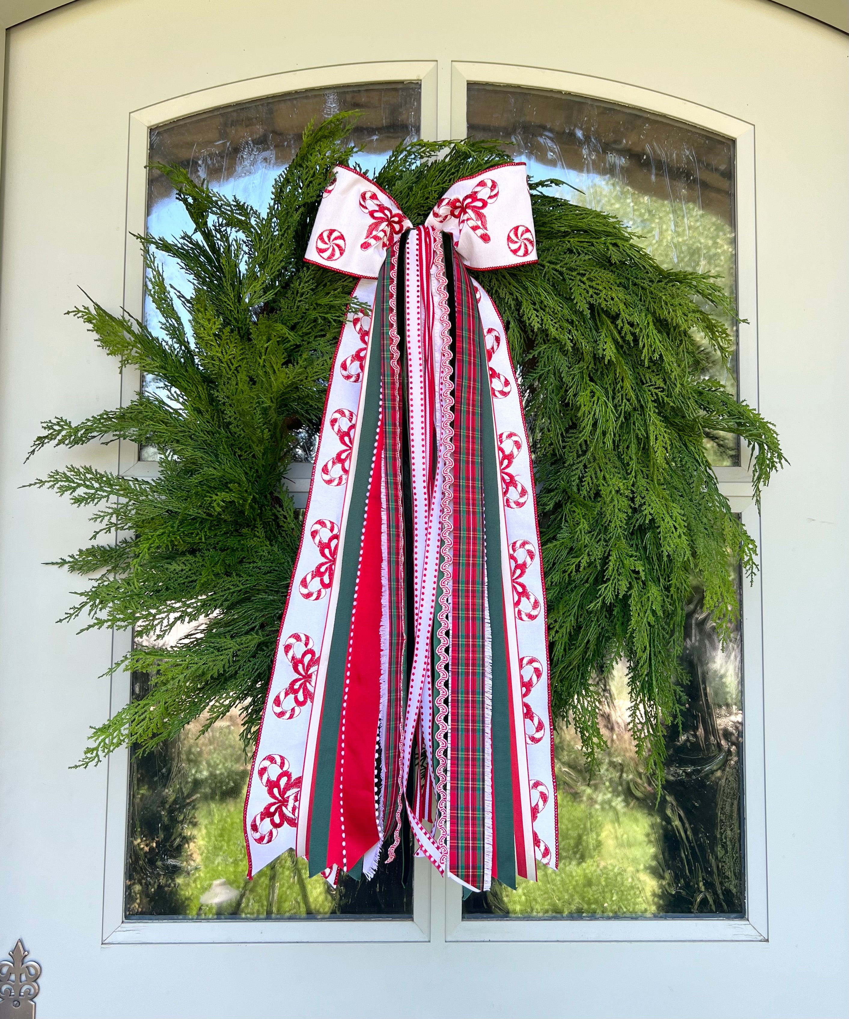 Peppermint & Pine Wreath Ribbon