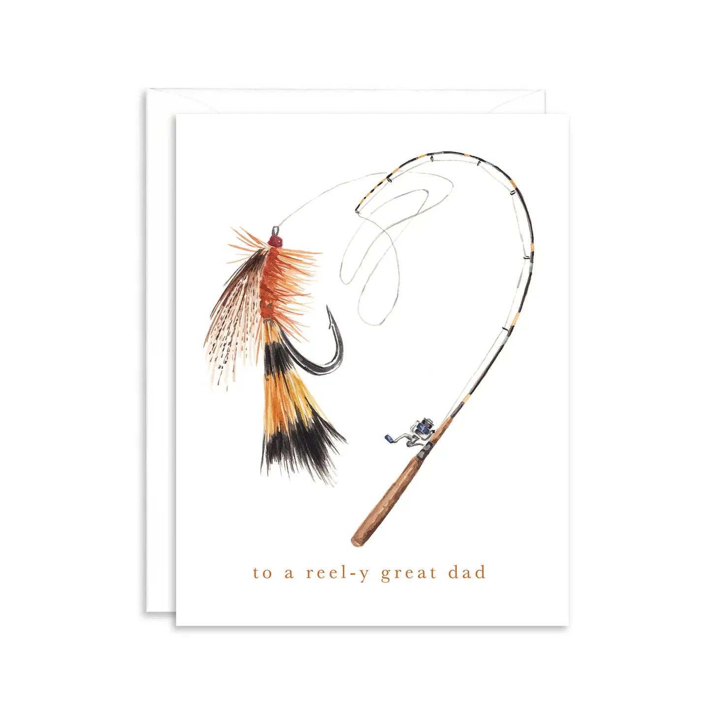 Reel-y Great Dad Fishing Father's Day Greeting Card