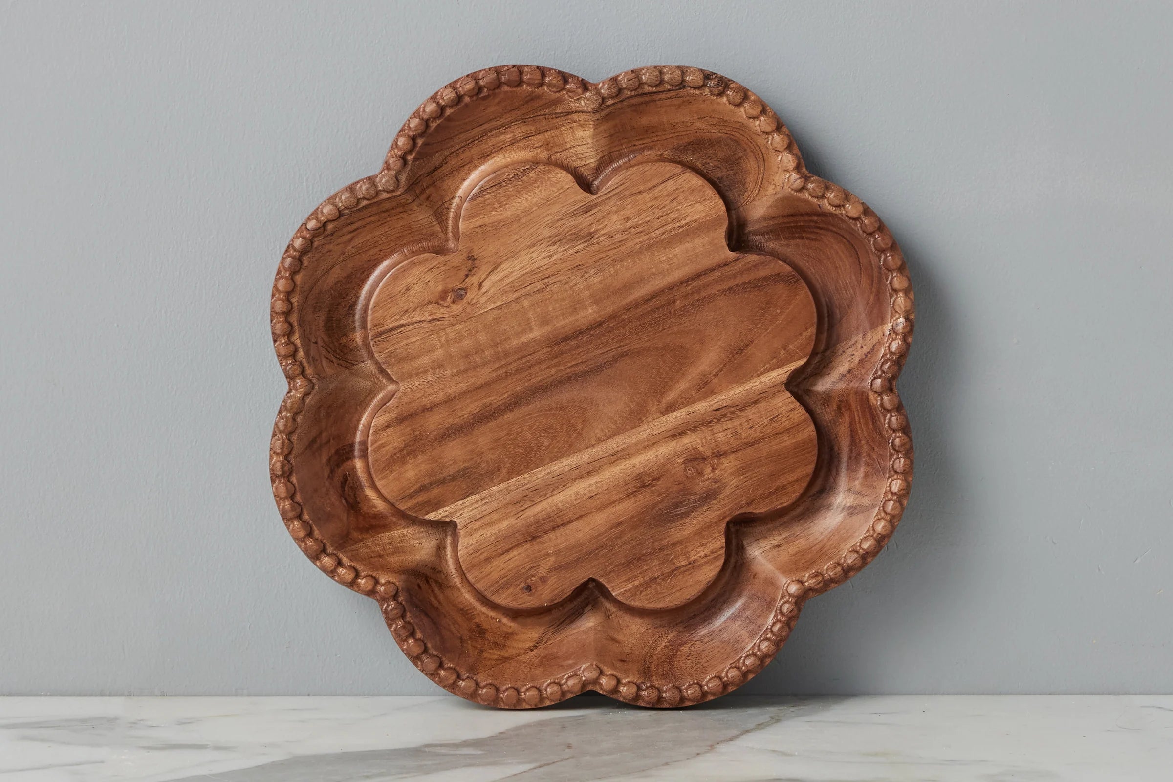 Vintage English Scalloped Lazy Susan