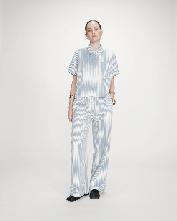 Wide Striped Bleuet Vercia Shirt