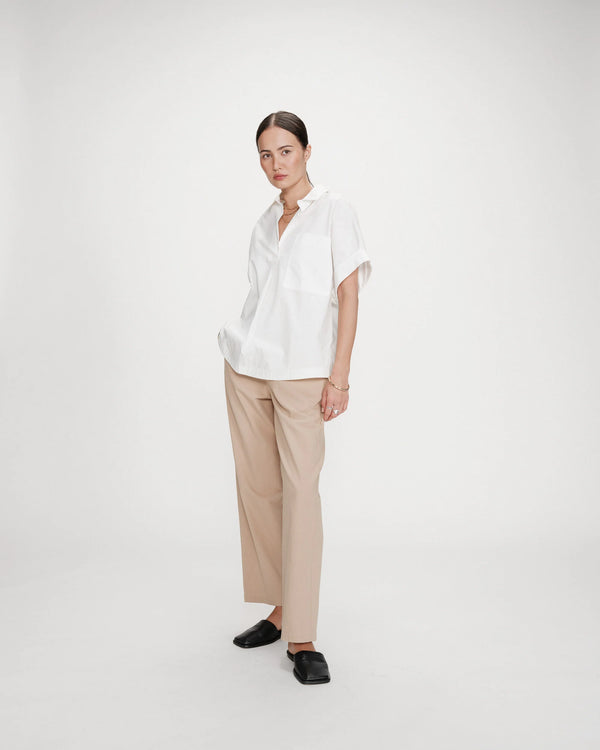 Versigny Ivoire Loose Cotton Blouse