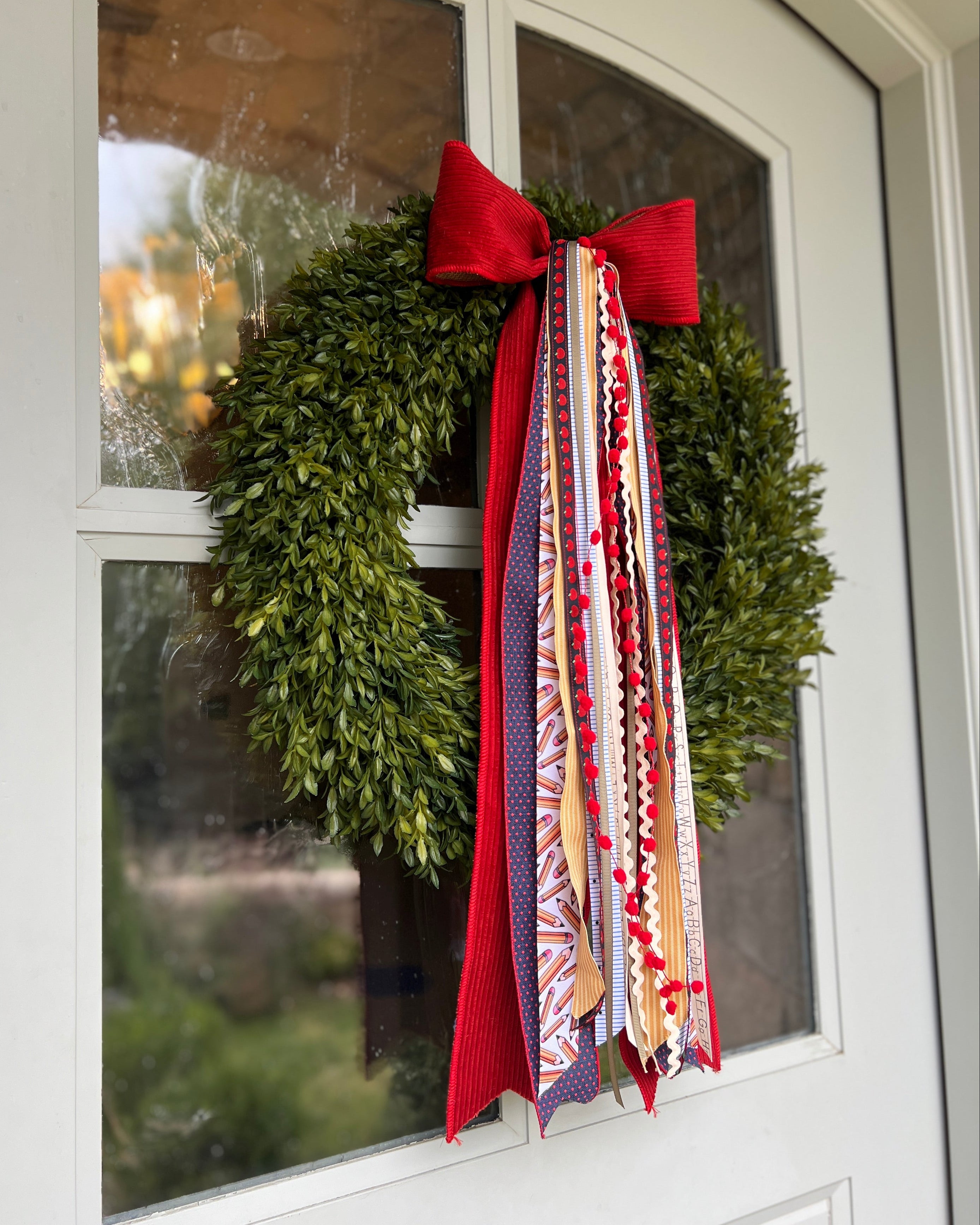 School Days Wreath Ribbon