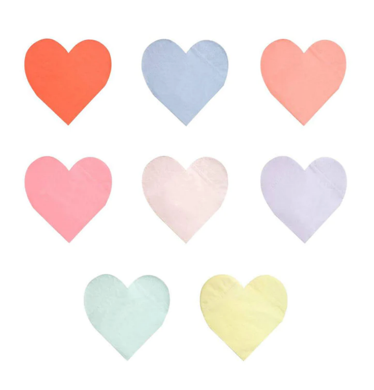 Party Palette Heart Large Napkins (set of 20)