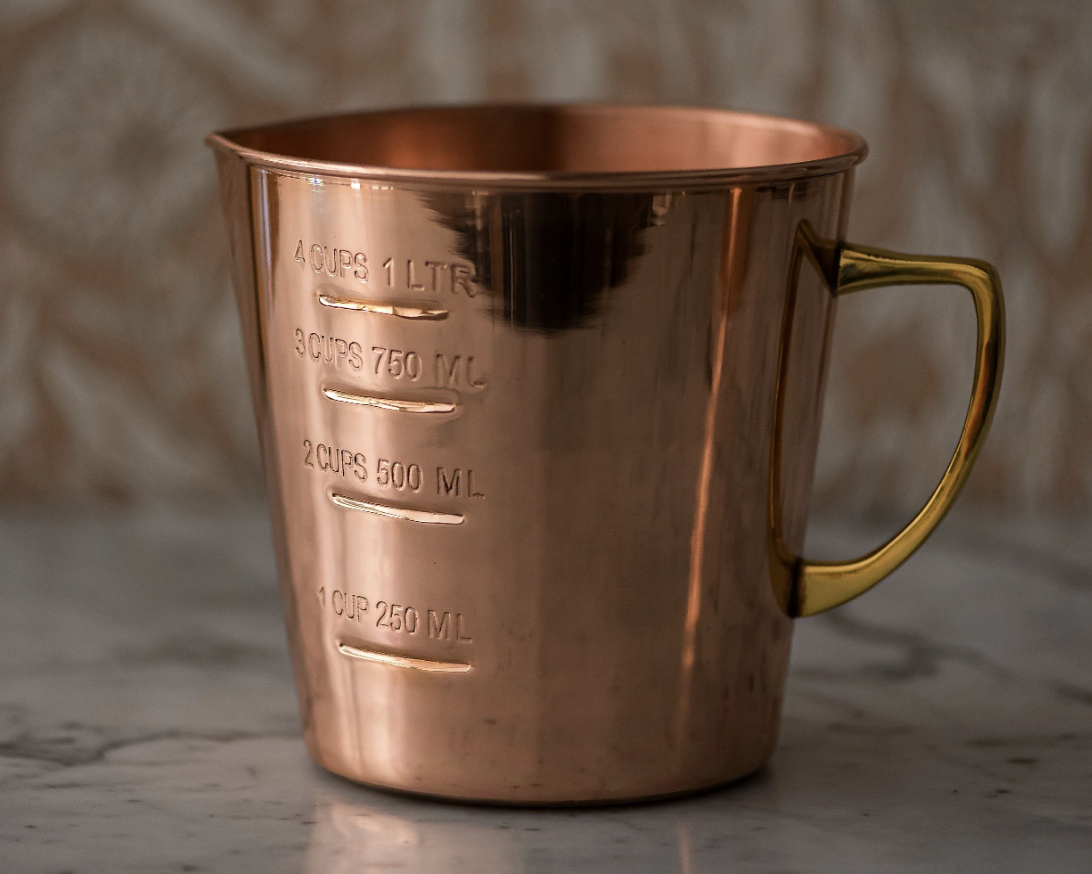 Copper Liquid Measuring Cup