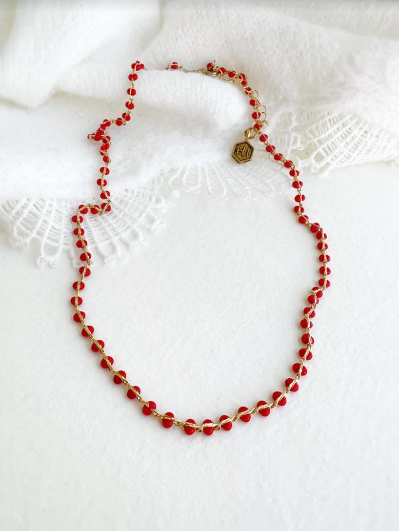 Red Dot Necklace
