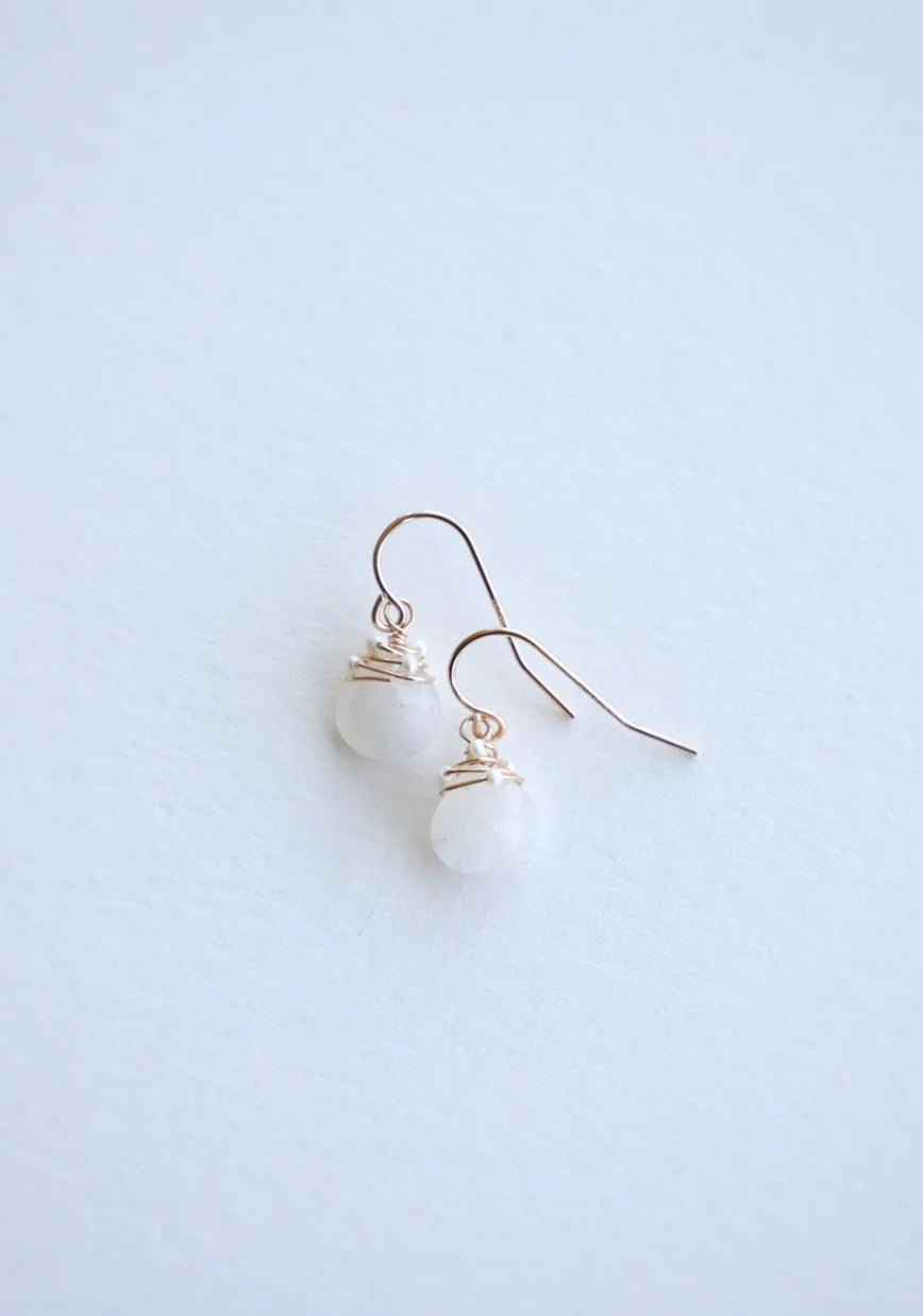 Moonstone Drop Earrings