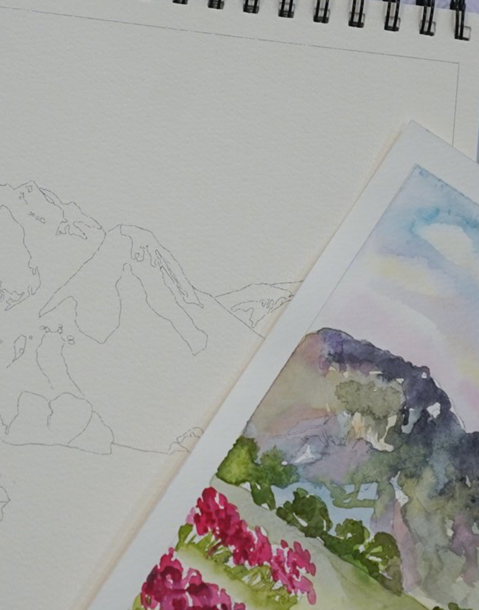 Landscape Watercoloring Book