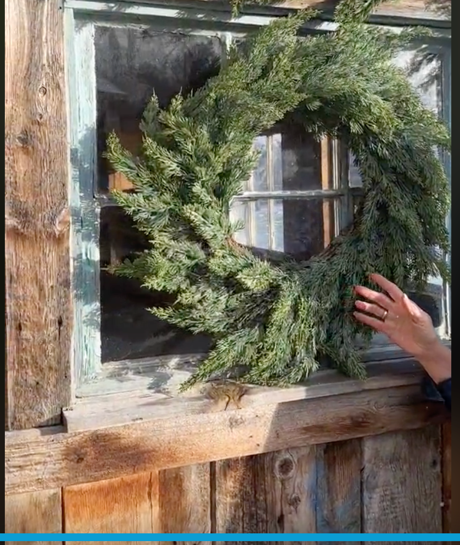 Real Touch Cedar Wreath 32"