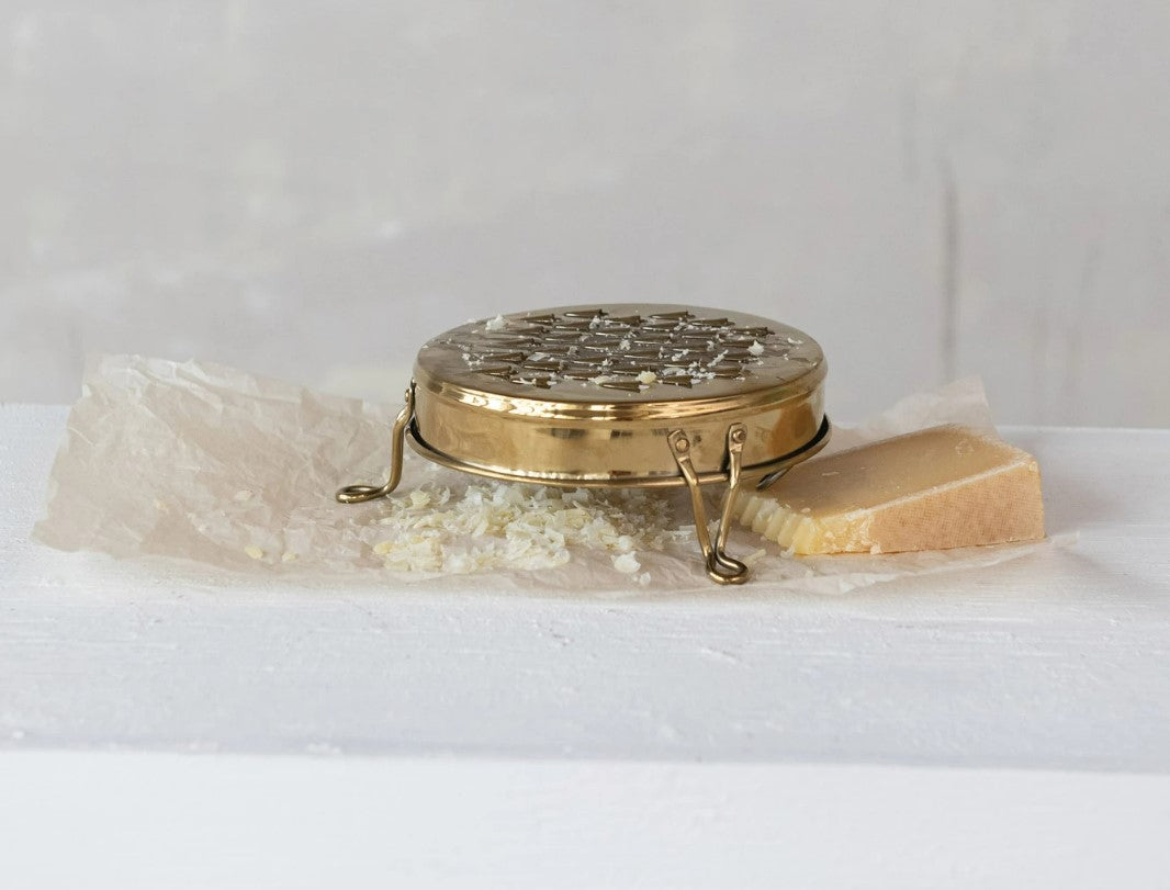 Gold Stainless Steel Footed Grater